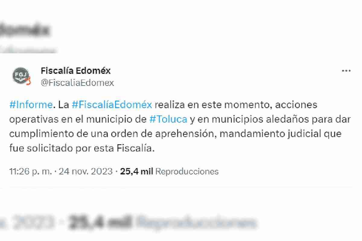 $!Realizan operativo para detener al Alcalde de Toluca; lo investigan por secuestro exprés