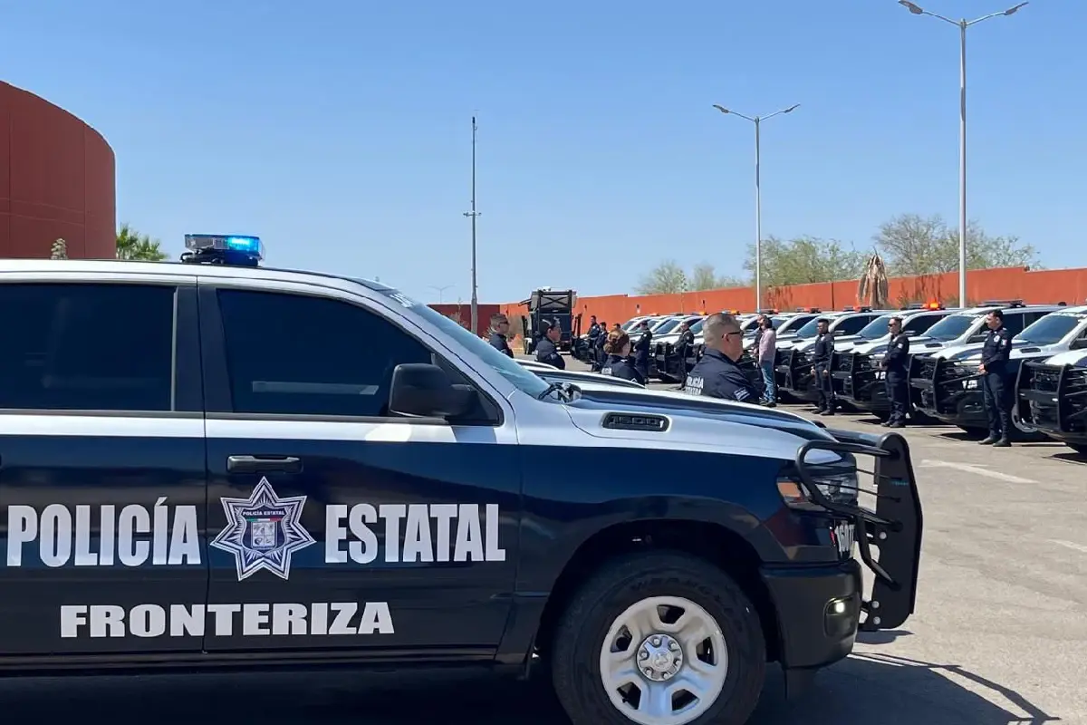 $!EU dona vehículos para la Policía Fronteriza de Sonora, la primera de su tipo en México