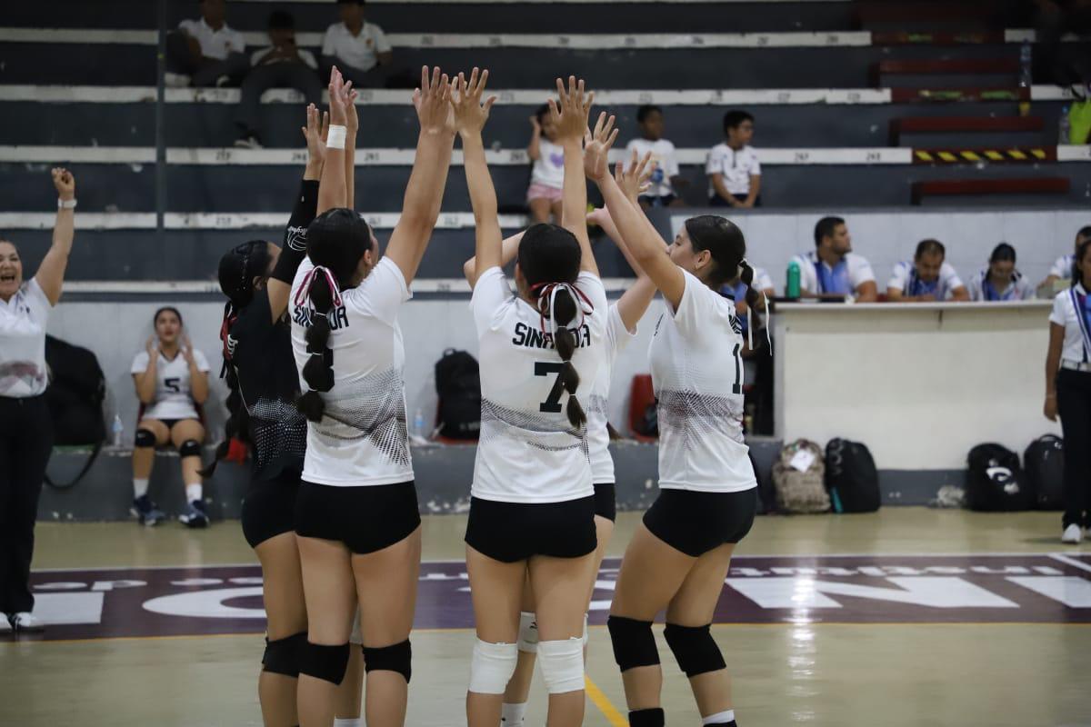 $!Sinaloa se baña de oro en voleibol de sala femenil en la Olimpiada Nacional