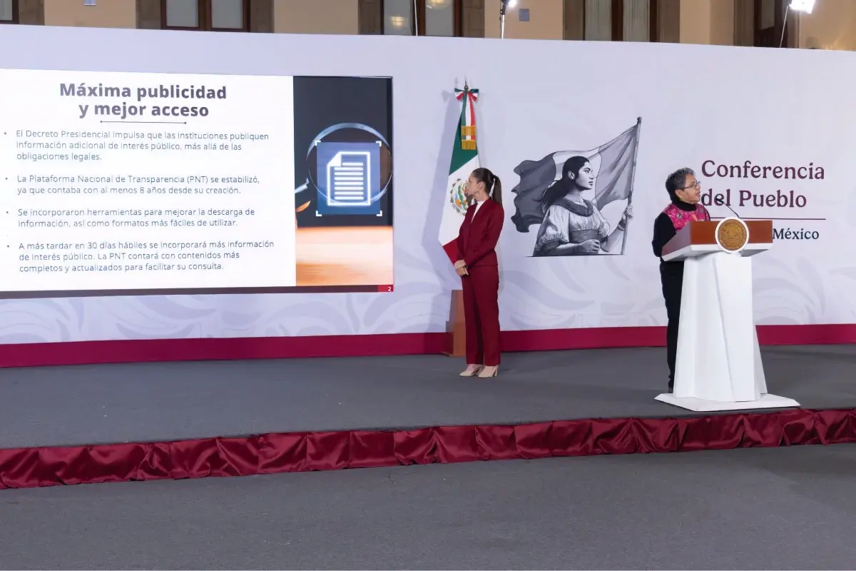 $!Raquel Buenrostro detalló el decreto presidencial para la transparencia digital.