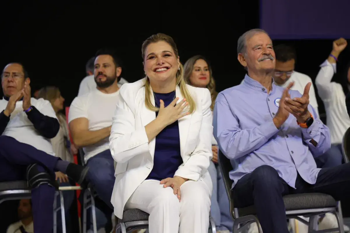 $!Vicente Fox en el mitin en favor a Maru Campos.