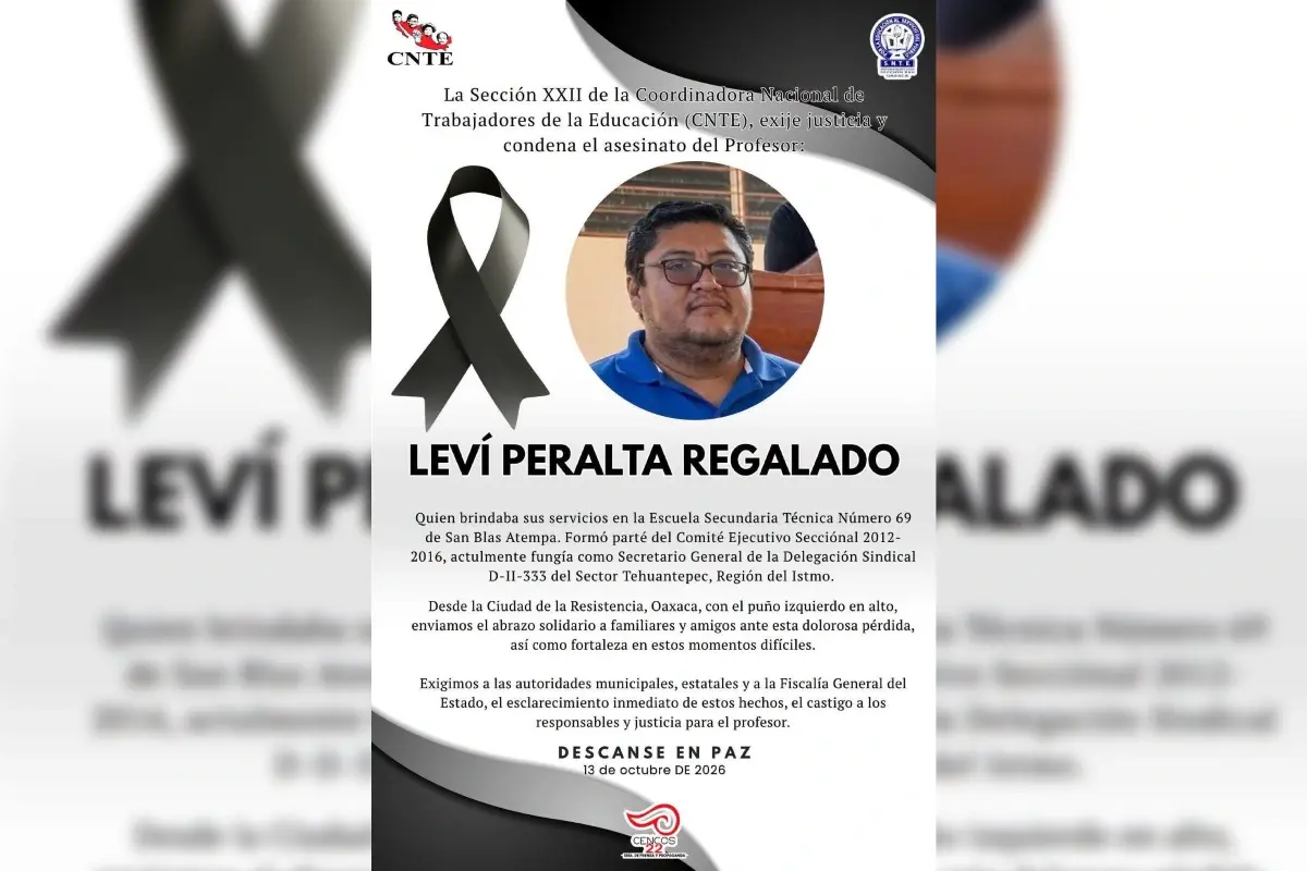 $!Asesinan a balazos a maestro dentro de escuela en San Blas Atempa, Oaxaca