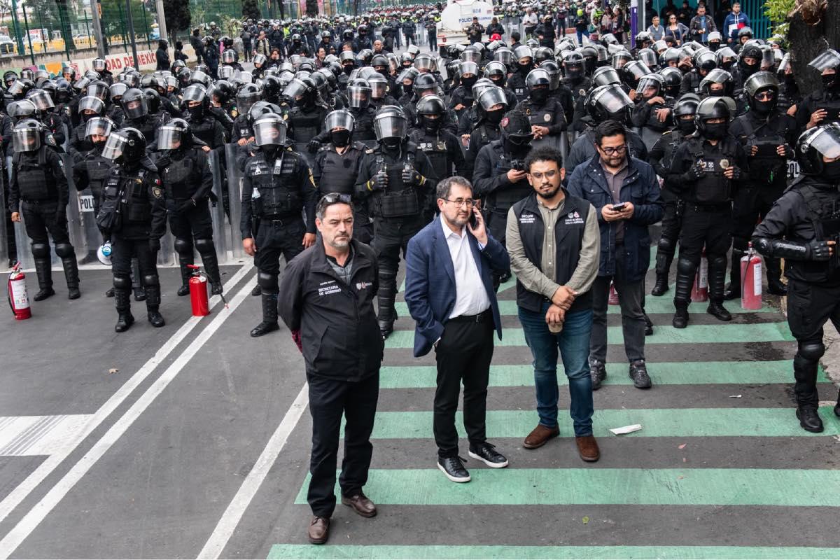 $!César Cravioto, secretario de Gobierno, supervisó el operativo.