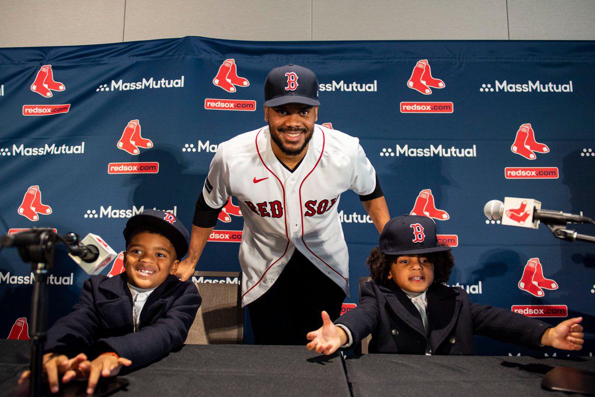 $!Se trata de ganar aquí: Kenley Jansen, al ser presentado en Boston