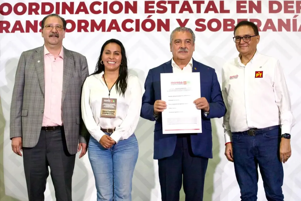 $!Raúl Morón se registró como aspirante a la gubernatura de Michoacán con el respaldo del PT.