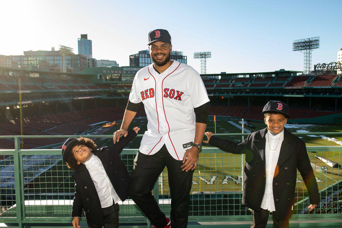 $!Se trata de ganar aquí: Kenley Jansen, al ser presentado en Boston