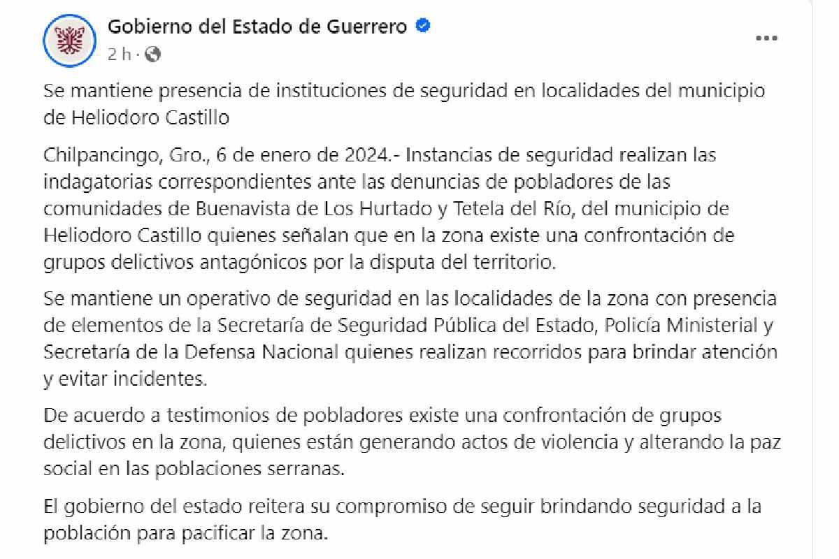 $!Denuncian ataque con drones en comunidad de Guerrero; autoridades minimizan el hecho