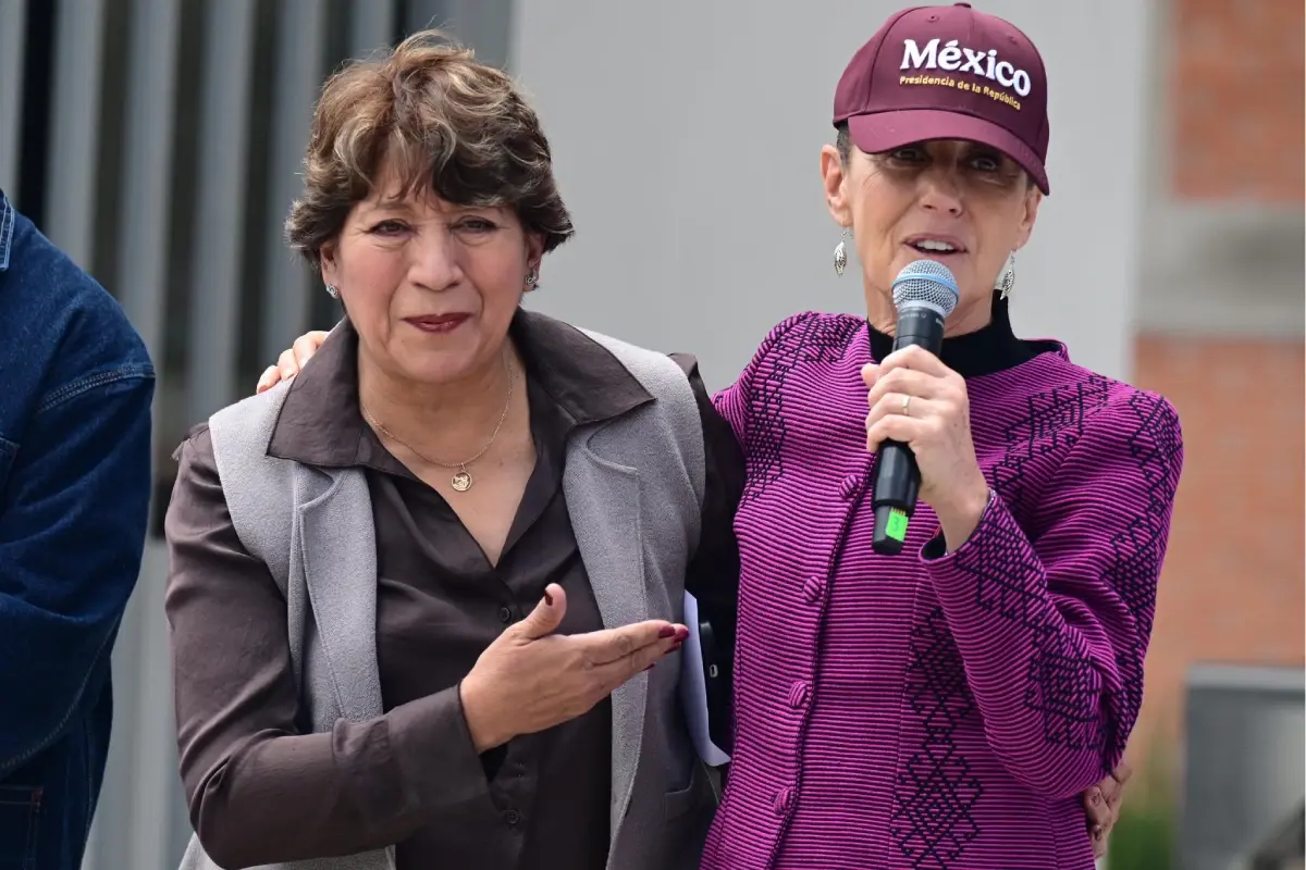 $!Claudia Sheinbaum junto a Delfina Gómez, Gobernadora del Estado de México.