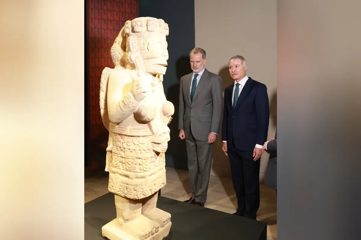 $!Rey Felipe VI durante su visita a la exposición “La mitad del mundo. La mujer en el México indígena”.