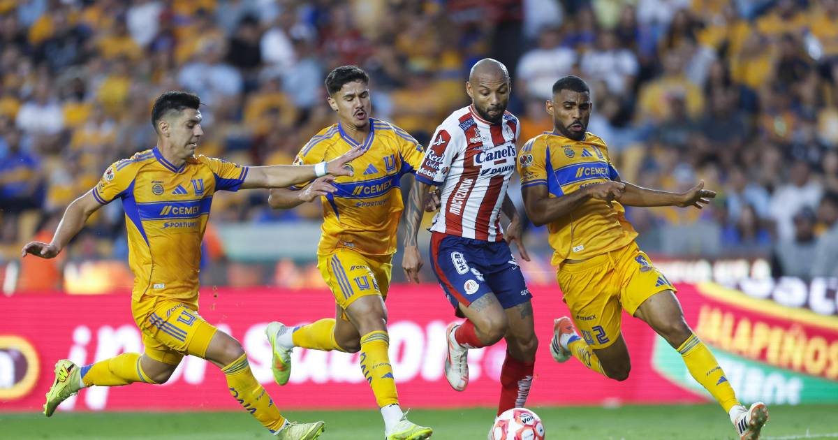 Tigres vence 3-1 al Atlético de San Luis y cierra el Apertura 2025 como líder provisional