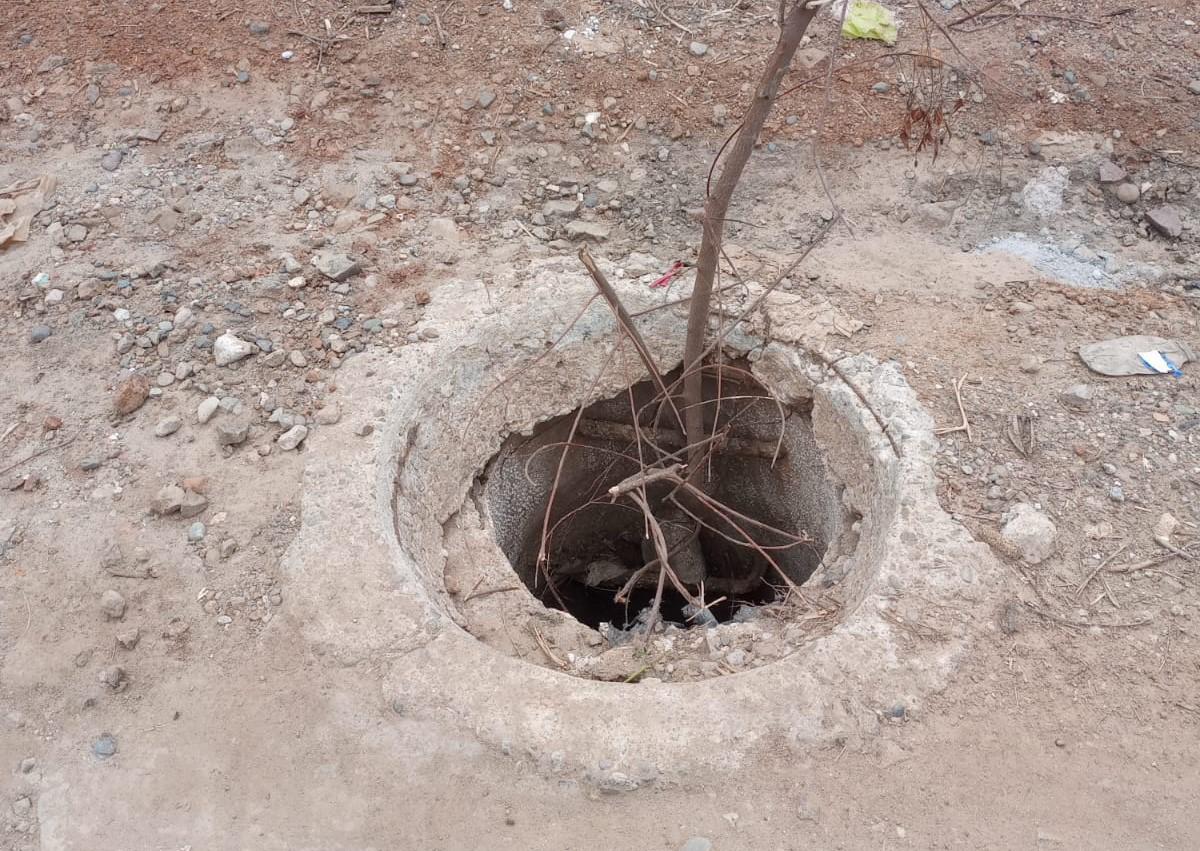 $!Está imparable el robo de tapas de alcantarillas en Mazatlán; desaparecen 9 en una semana