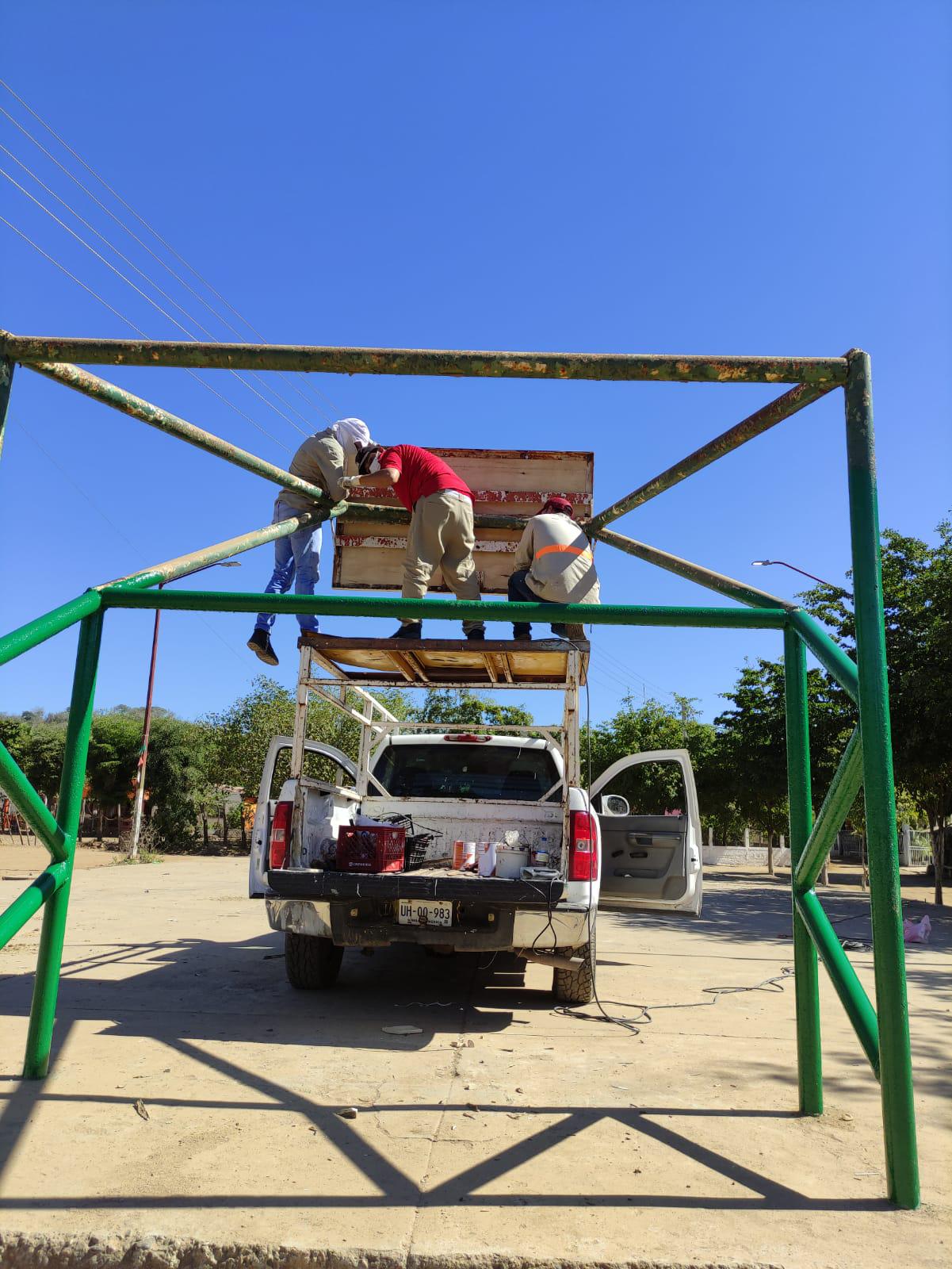 $!Unidad Deportiva de El Pozo, en Imala, es rehabilitada por el Imdec