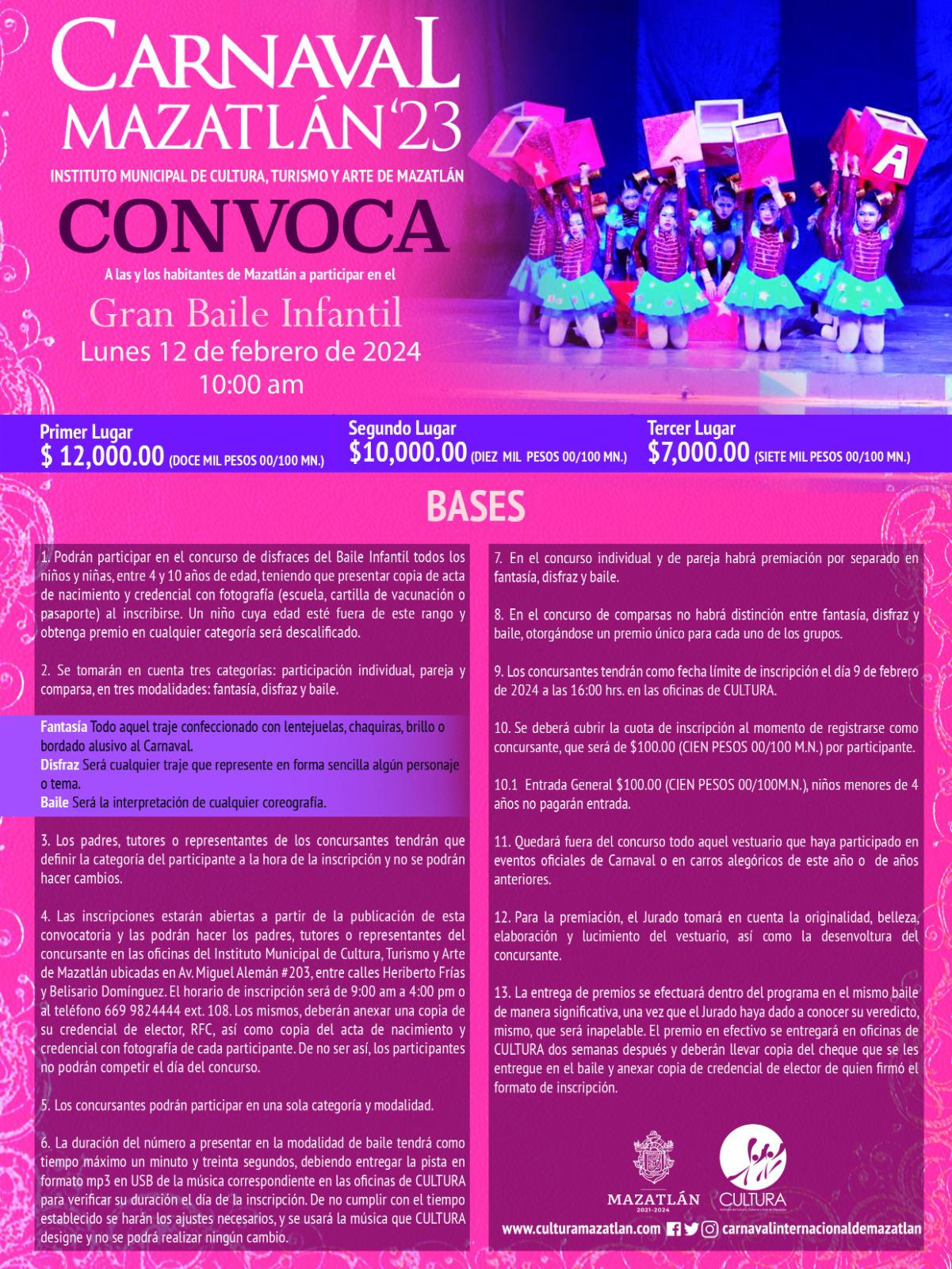 $!Las bases de la convocatoria.