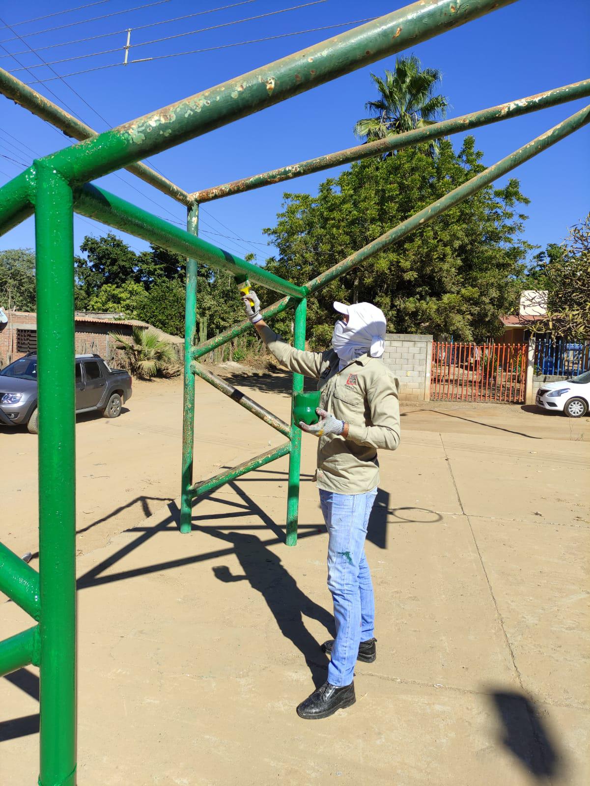 $!Unidad Deportiva de El Pozo, en Imala, es rehabilitada por el Imdec