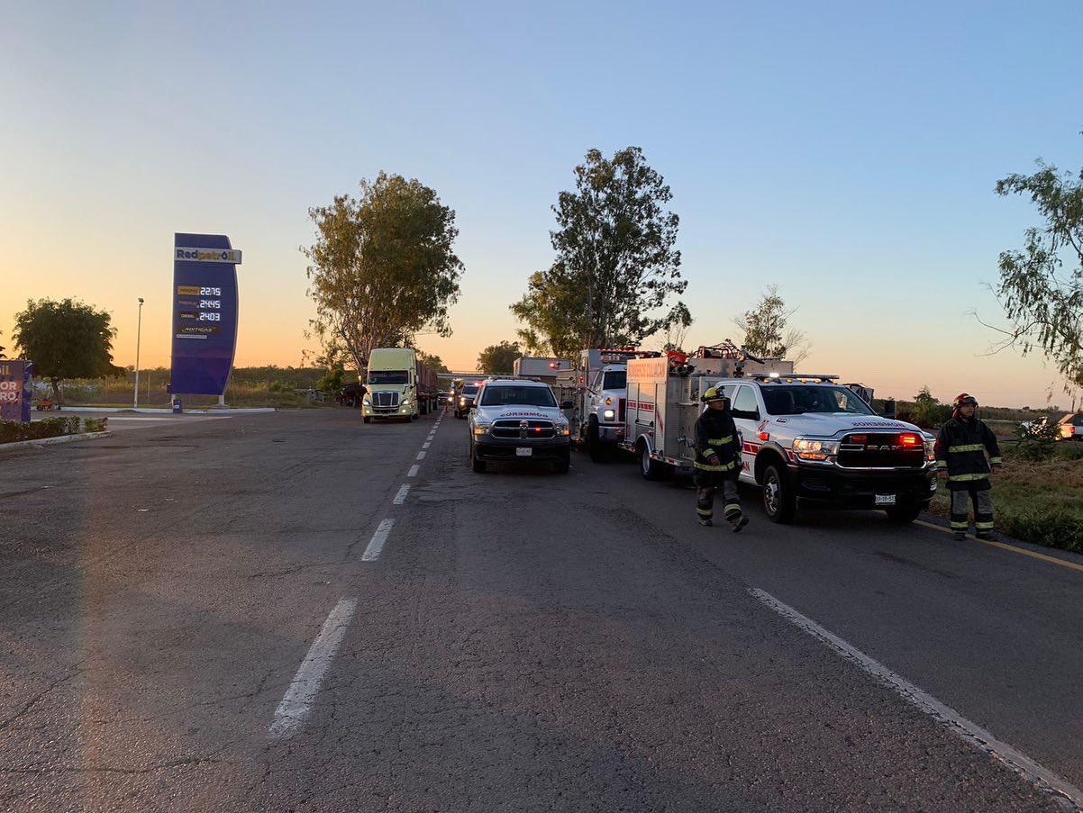 Choque en autopista al sur de Culiacán deja una persona muerta
