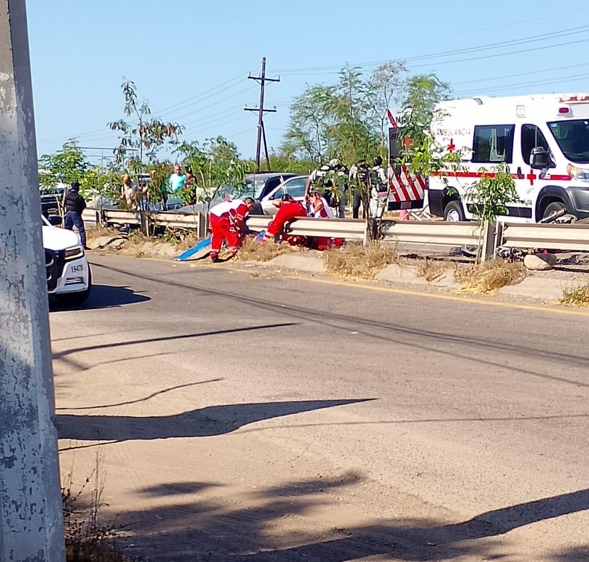 $!Accidente en la carretera Culiacán-Mazatlán deja tres personas lesionadas