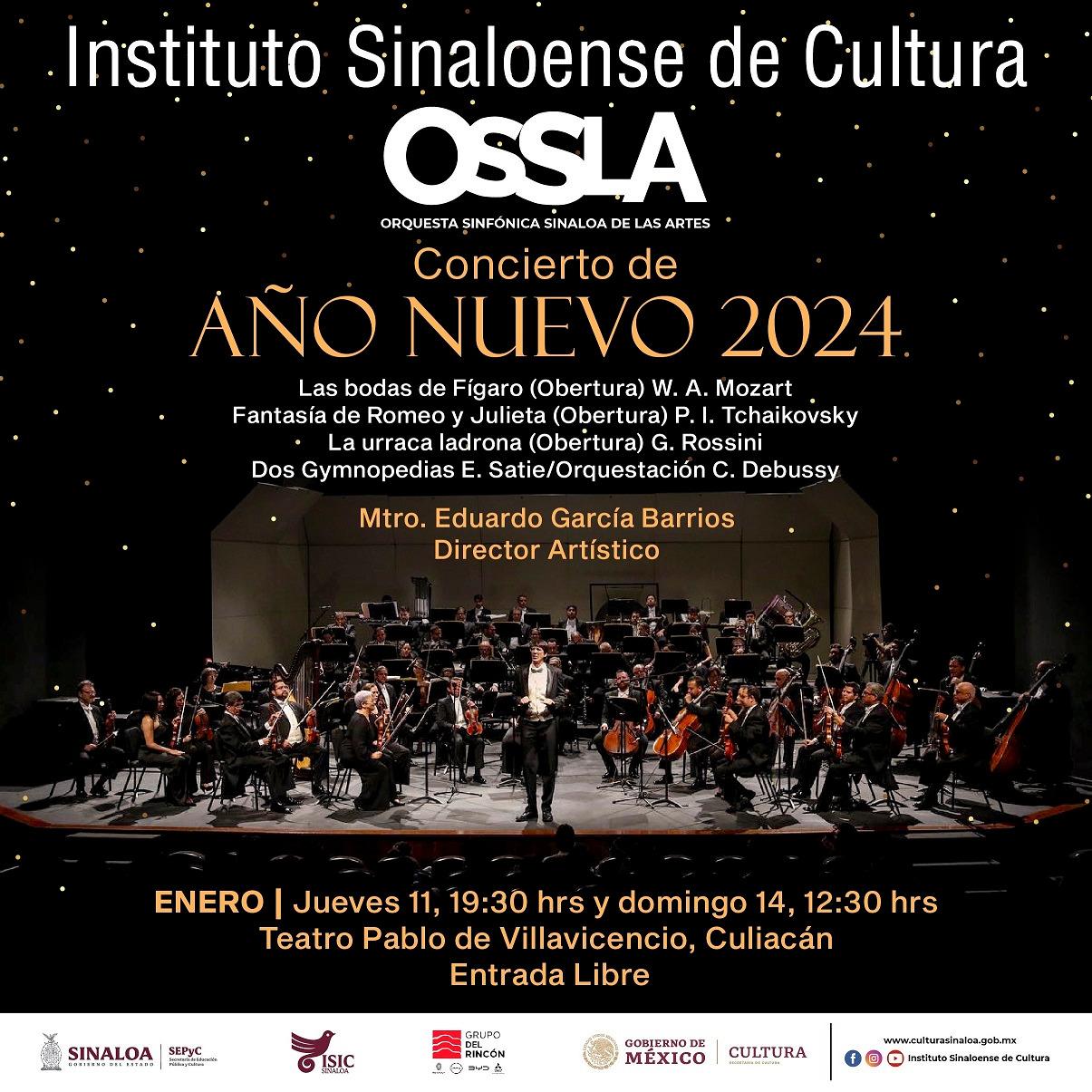 $!Presentará la OSSLA su tradicional Concierto de Año Nuevo