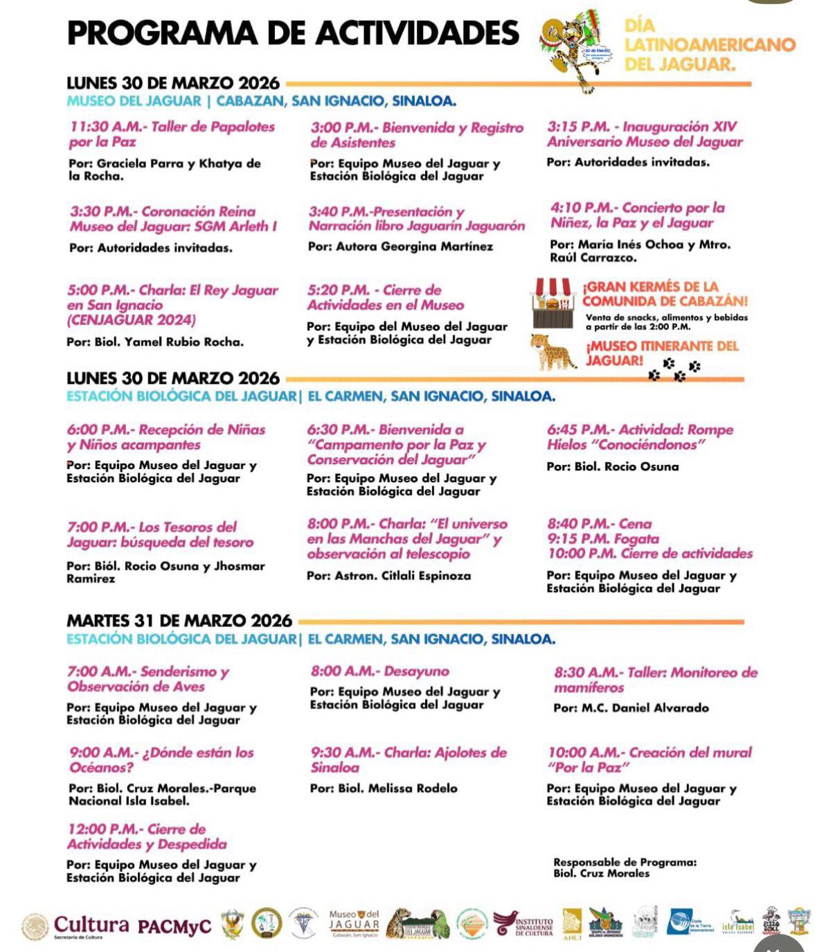 $!Con actividades culturales y de conservación, el Museo del Jaguar celebrará su 14 aniversario en San Ignacio