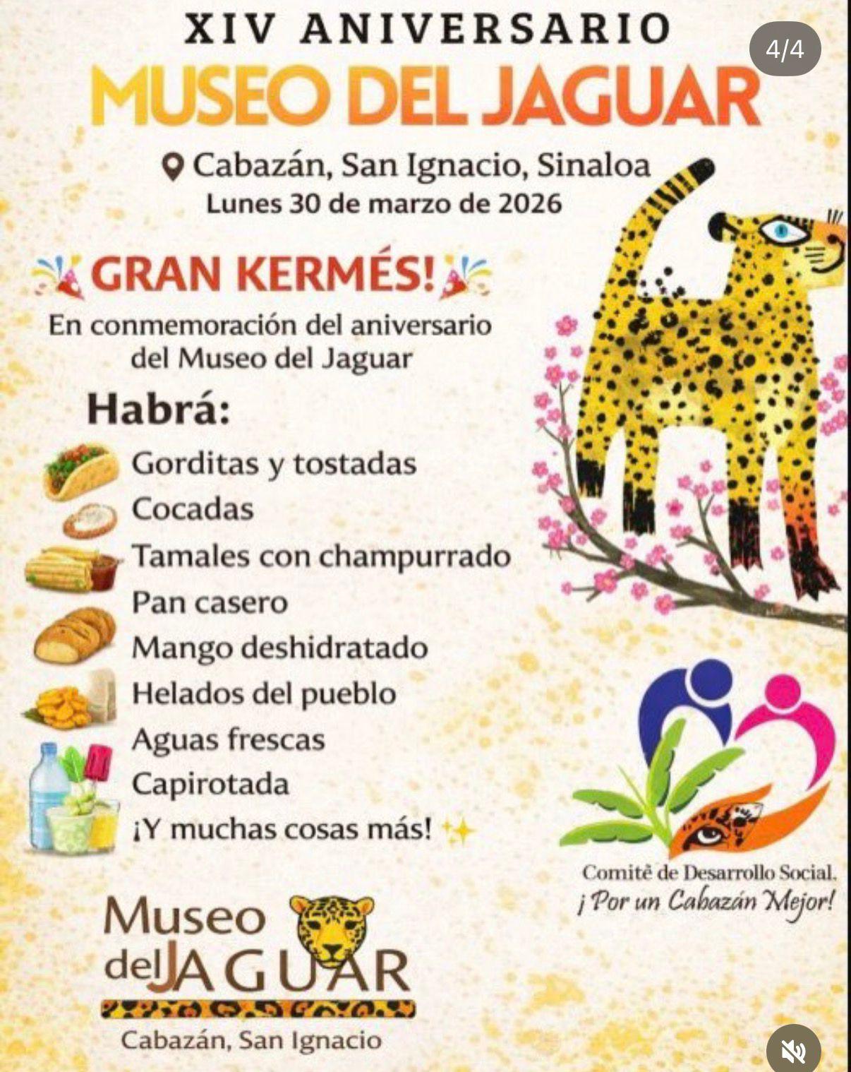 $!Con actividades culturales y de conservación, el Museo del Jaguar celebrará su 14 aniversario en San Ignacio
