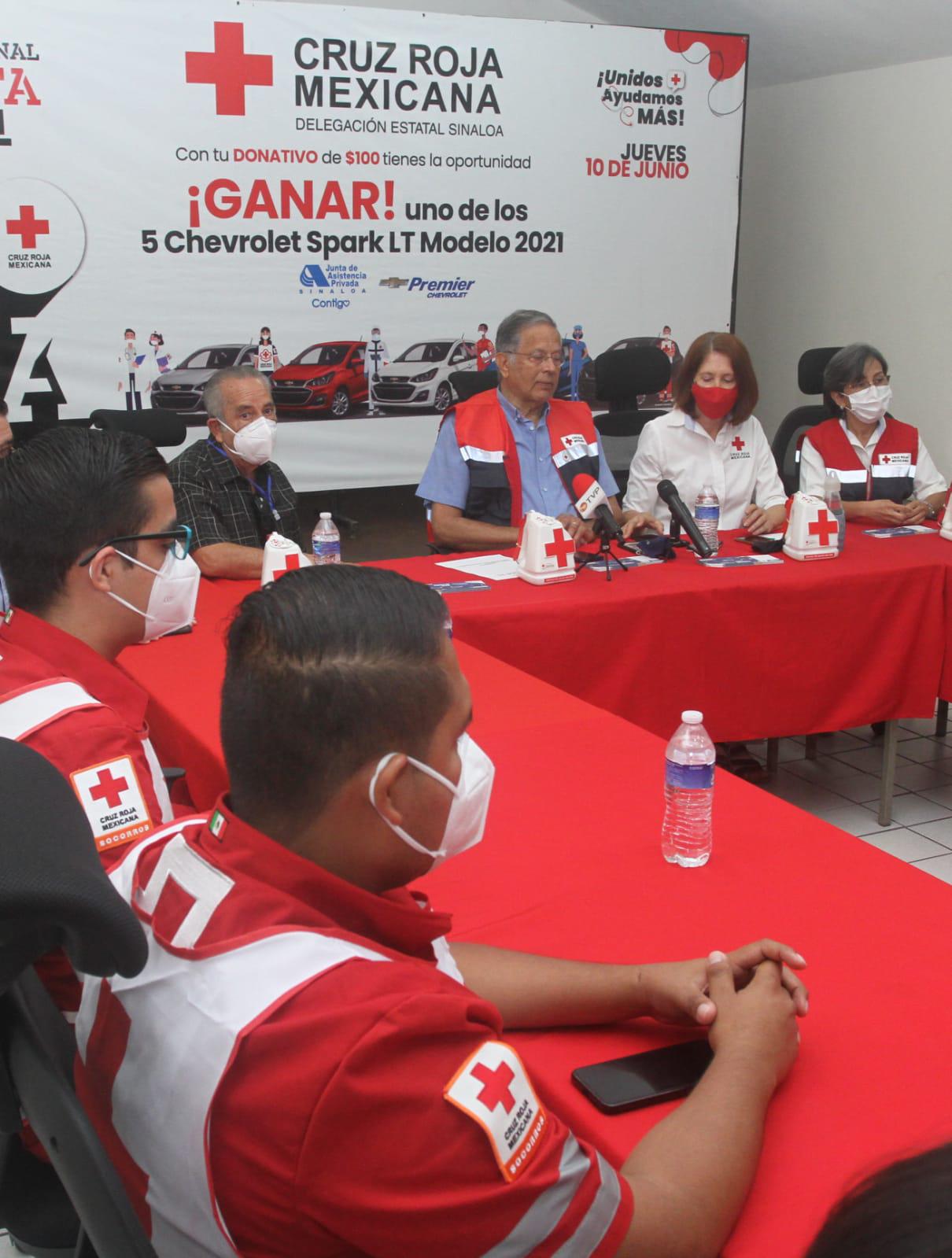 $!Cruz Roja en Mazatlán invita a sorteo de cinco vehículos