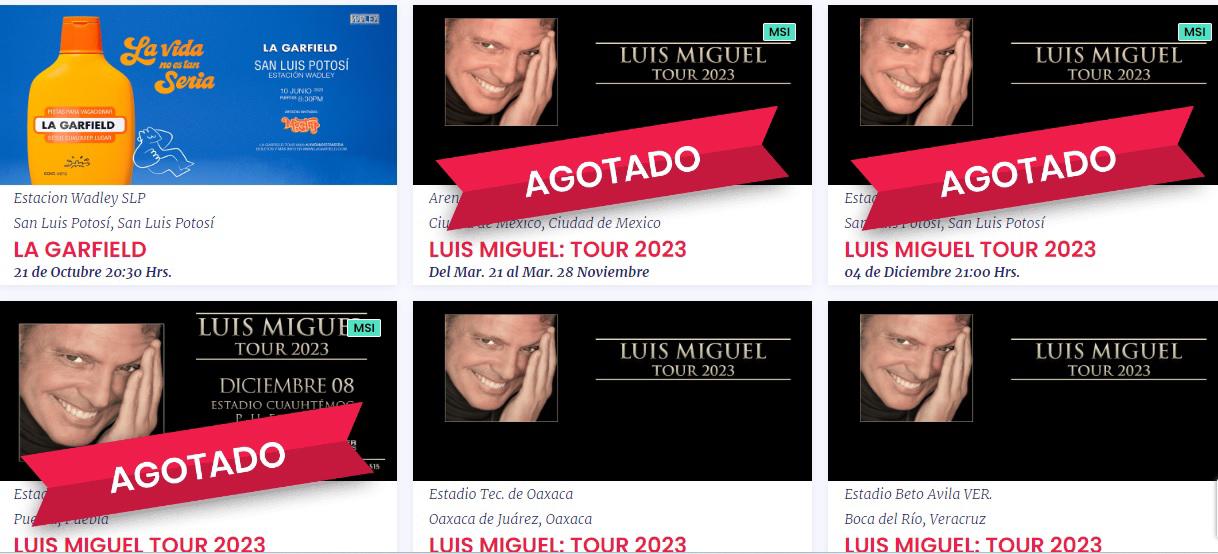$!Liberan más boletos para conciertos de Luis Miguel en México