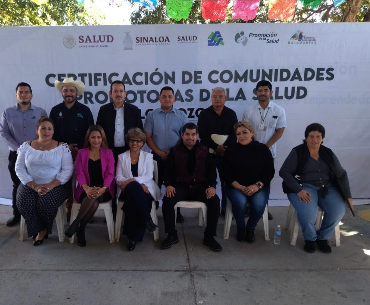 $!Certifican en Rosario a Los Pozos como Comunidad Promotora de la Salud