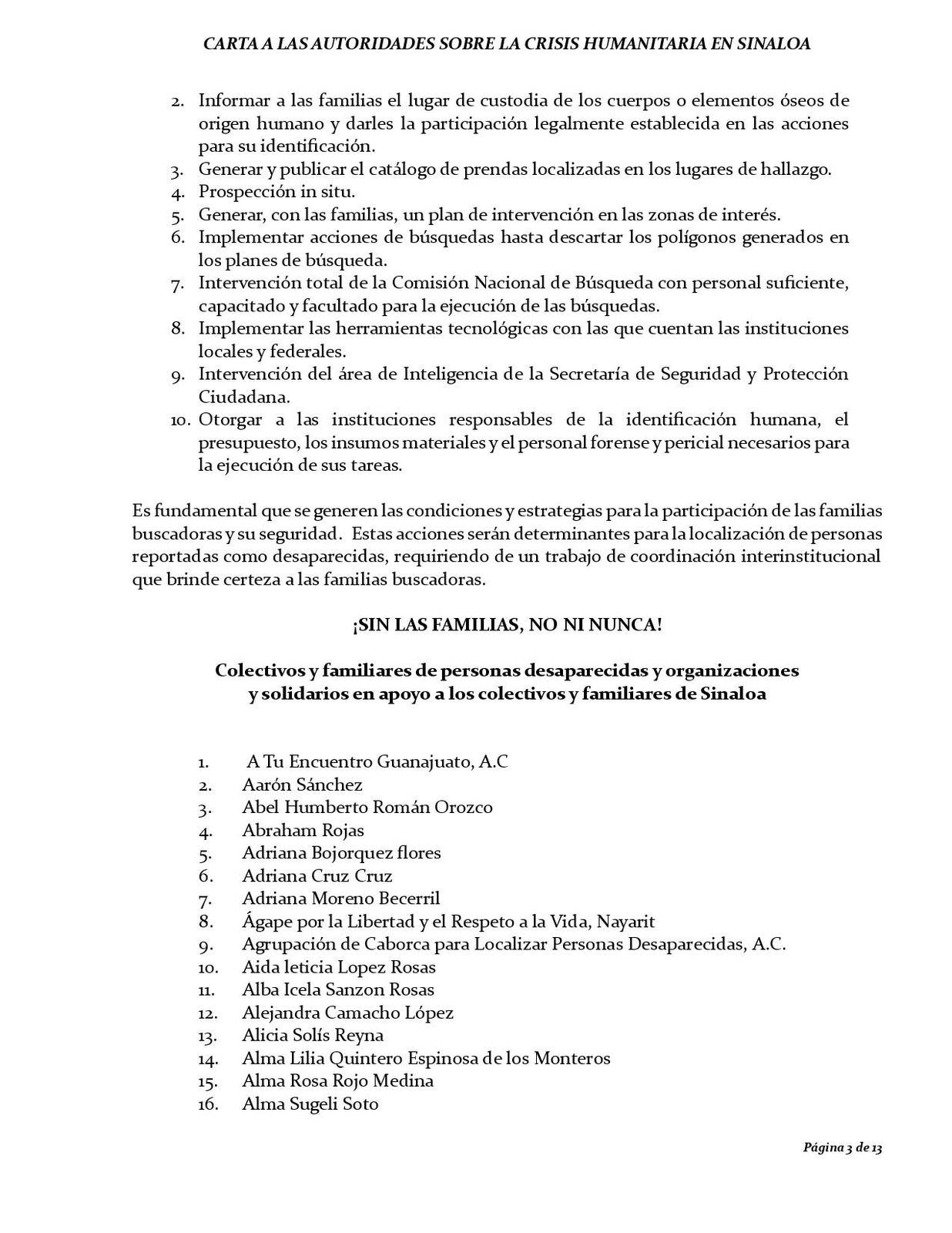 $!Colectivos denuncian crisis humanitaria y abandono institucional en Sinaloa