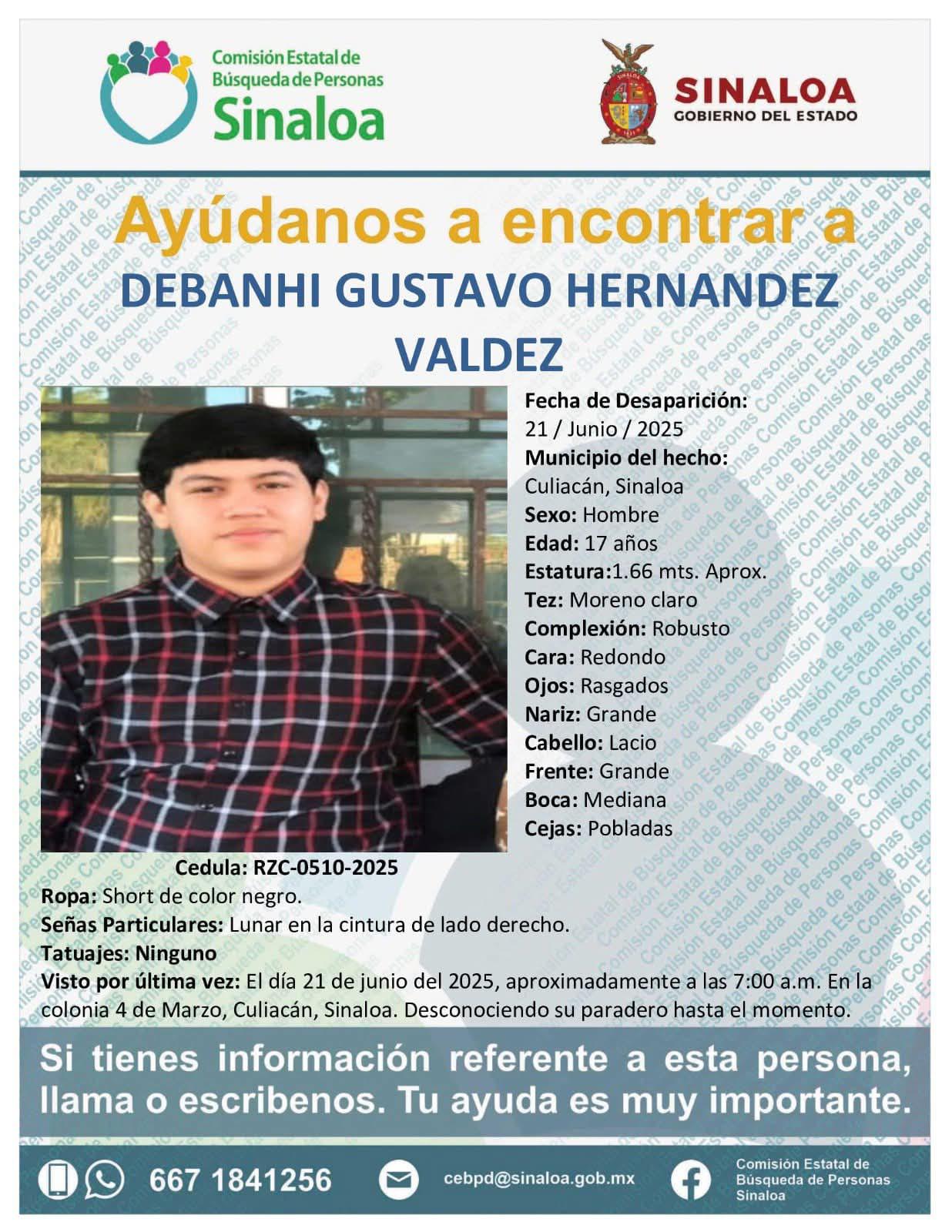 $!Reportan como desaparecidos a dos hermanos en Culiacán; uno de ellos es menor de edad