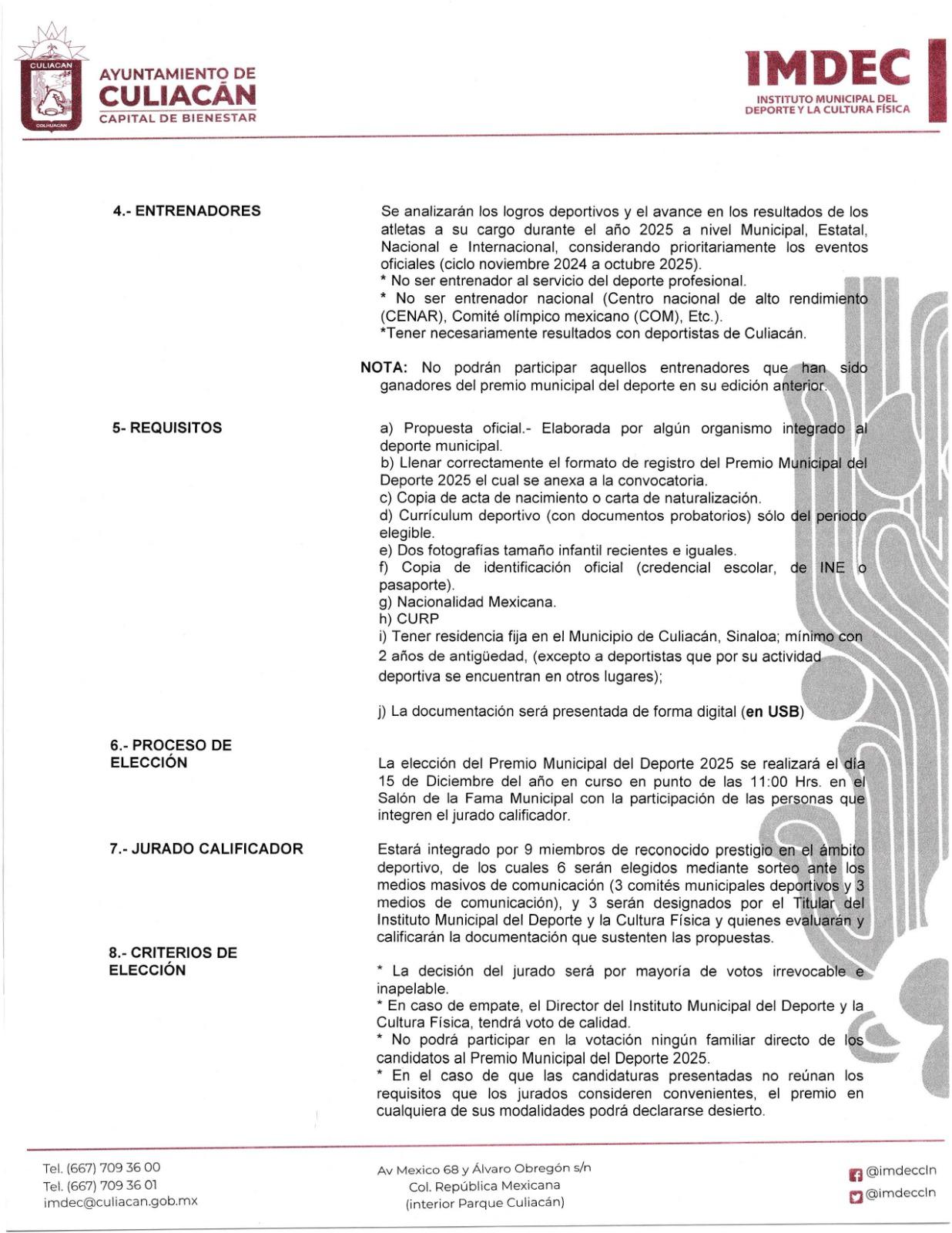 $!Con dos nuevas categorías, Culiacán lanza convocatoria para el Premio Municipal del Deporte 2025