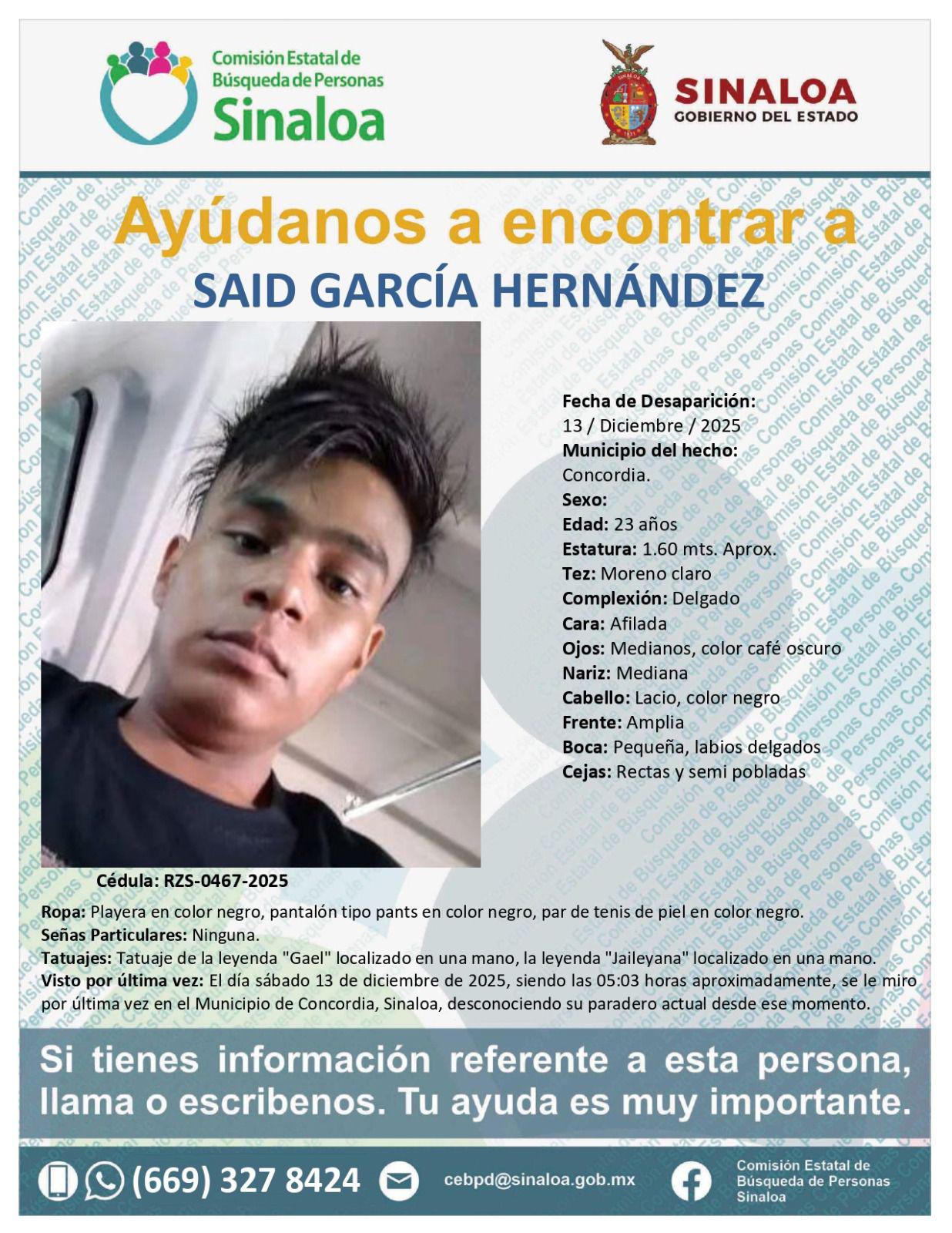 $!Reportan desaparecidos a seis jóvenes en Concordia