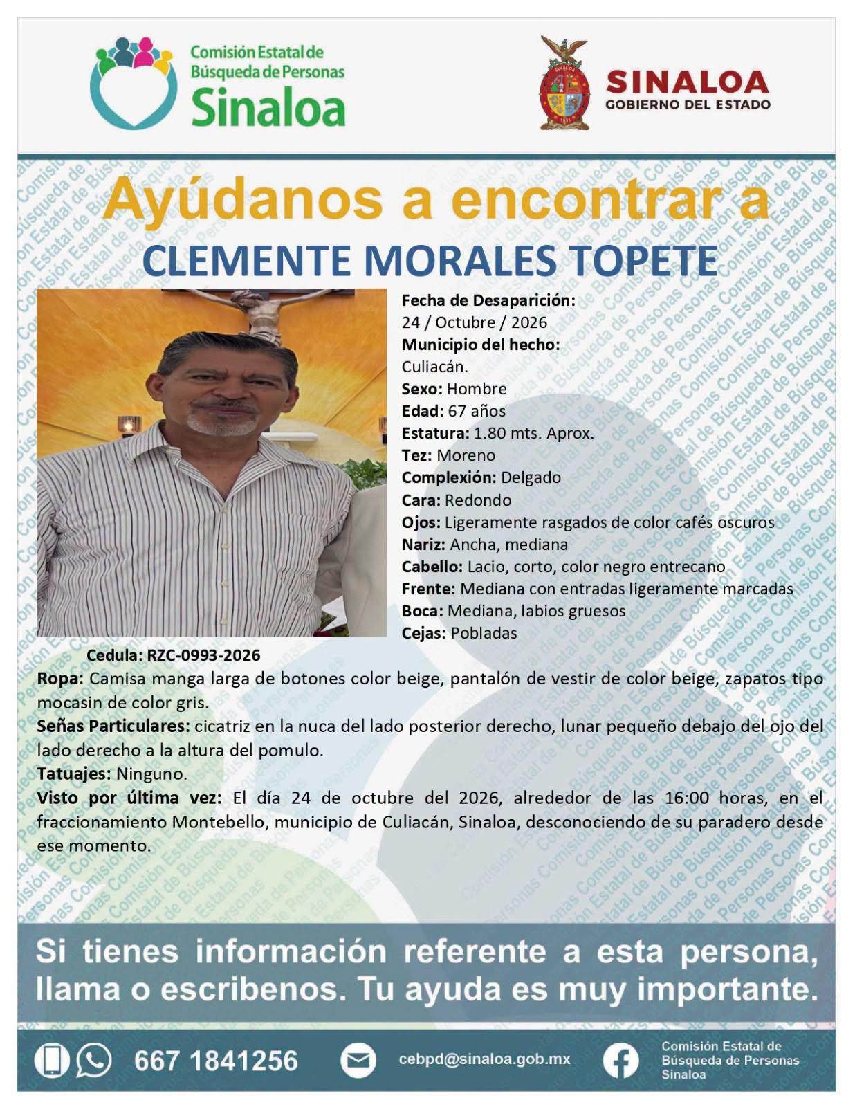 $!Mantienen búsqueda del sacerdote Clemente Morales; Seguridad está en contacto con el Obispo