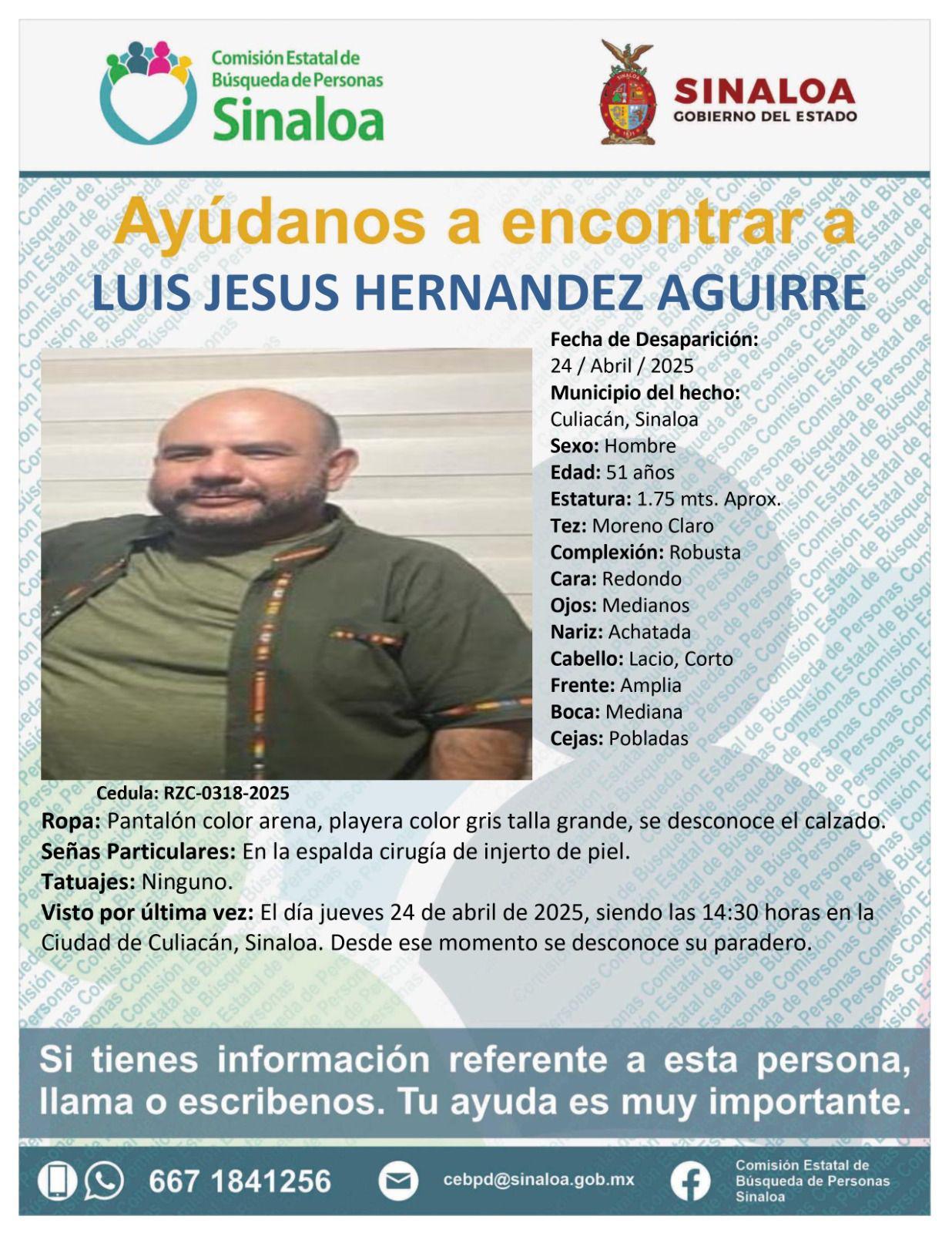 $!Buscan en Culiacán a cuatro hombres desaparecidos en abril
