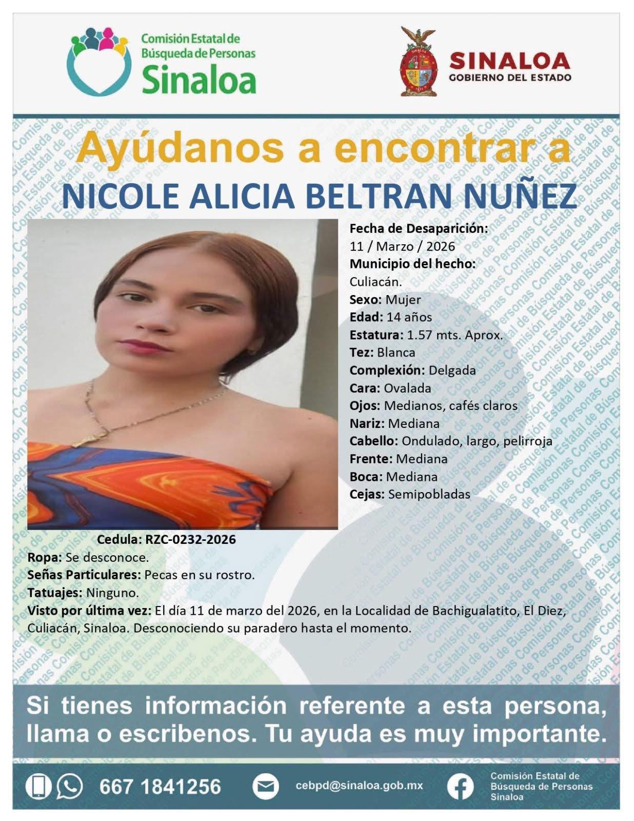 $!Giran fichas de búsqueda por 2 adolescentes y mujer tras privación de la libertad en Culiacán