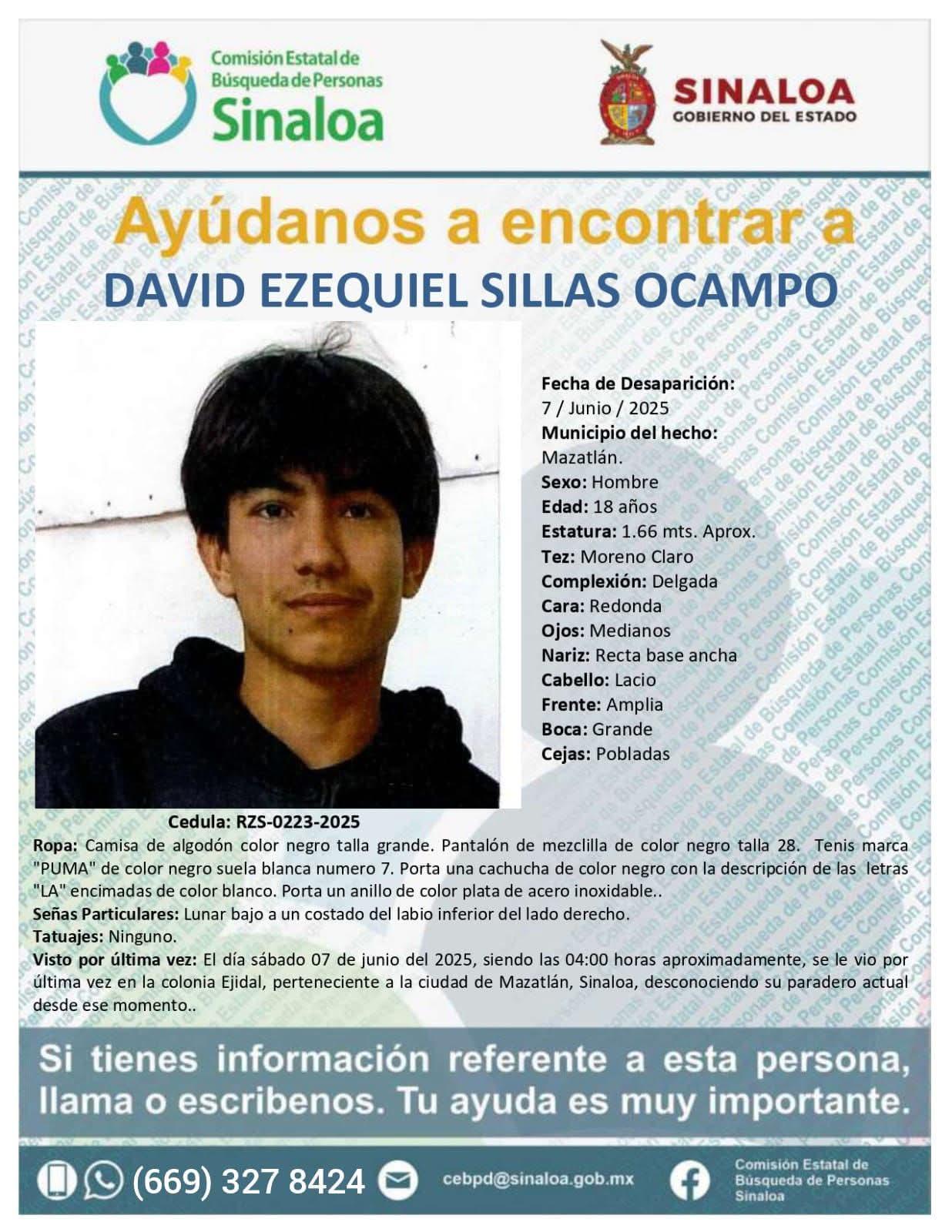 $!Van seis personas de Mazatlán reportadas como desparecidas durante el mes de junio