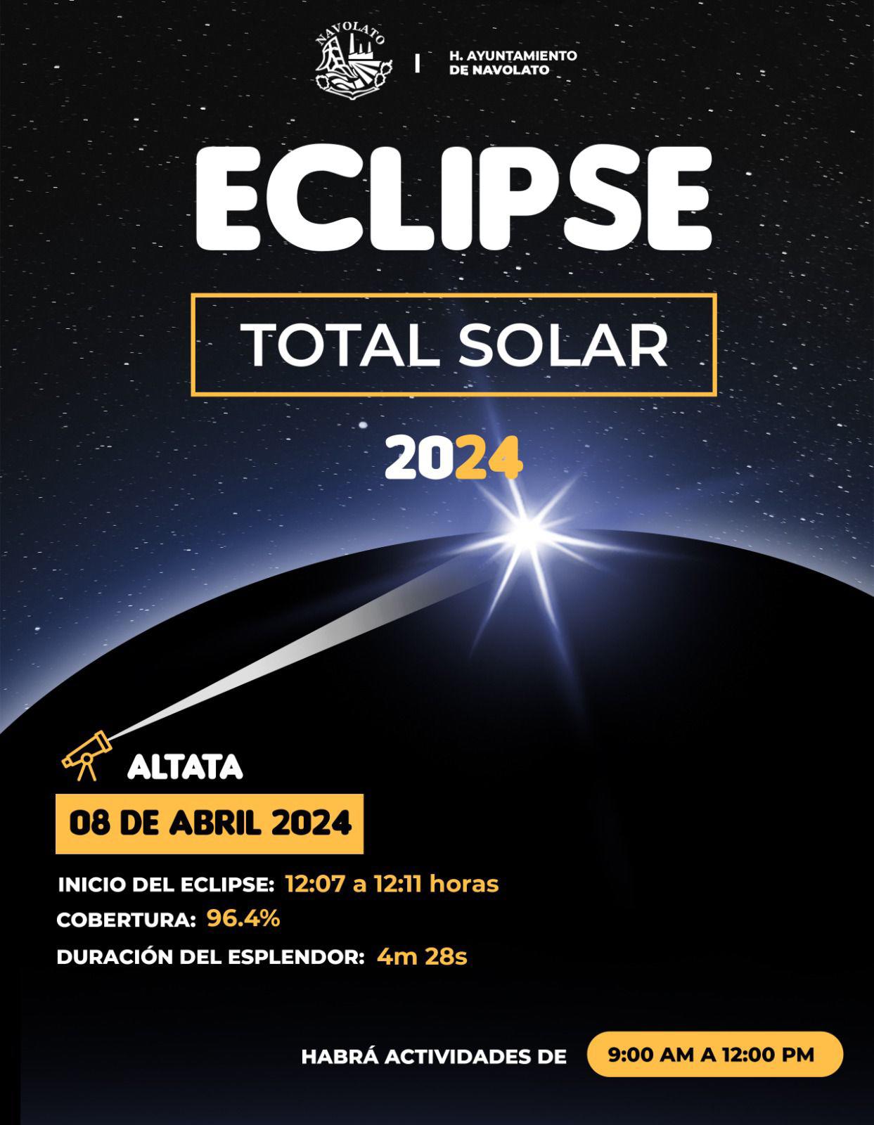 $!Invitan a apreciar el eclipse solar desde la explanada de Altata; se entregarán lentes gratis