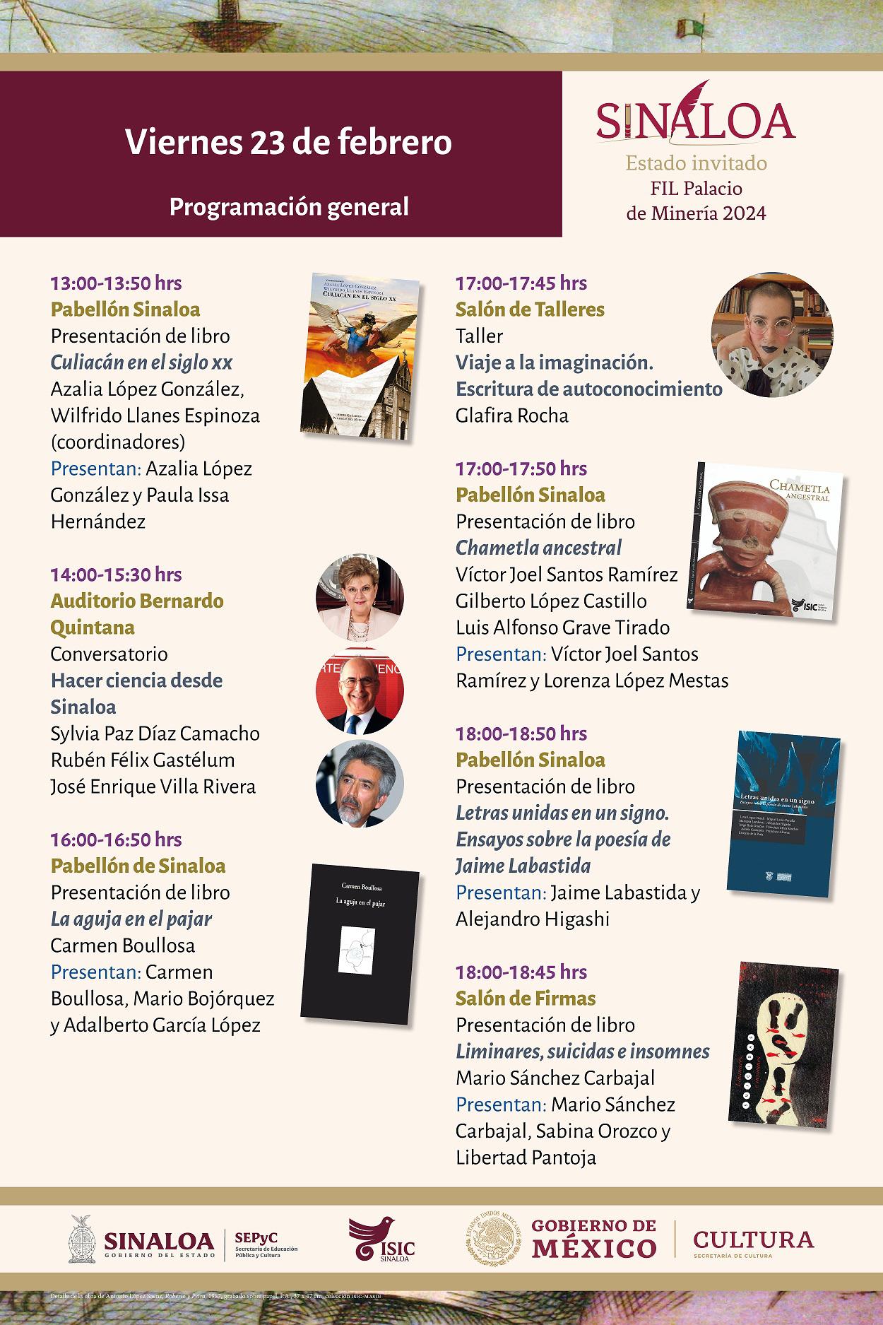 $!Libros, poesía, conferencias y lecturas sinaloenses, en la 45º Feria del Libro del Palacio de Minería