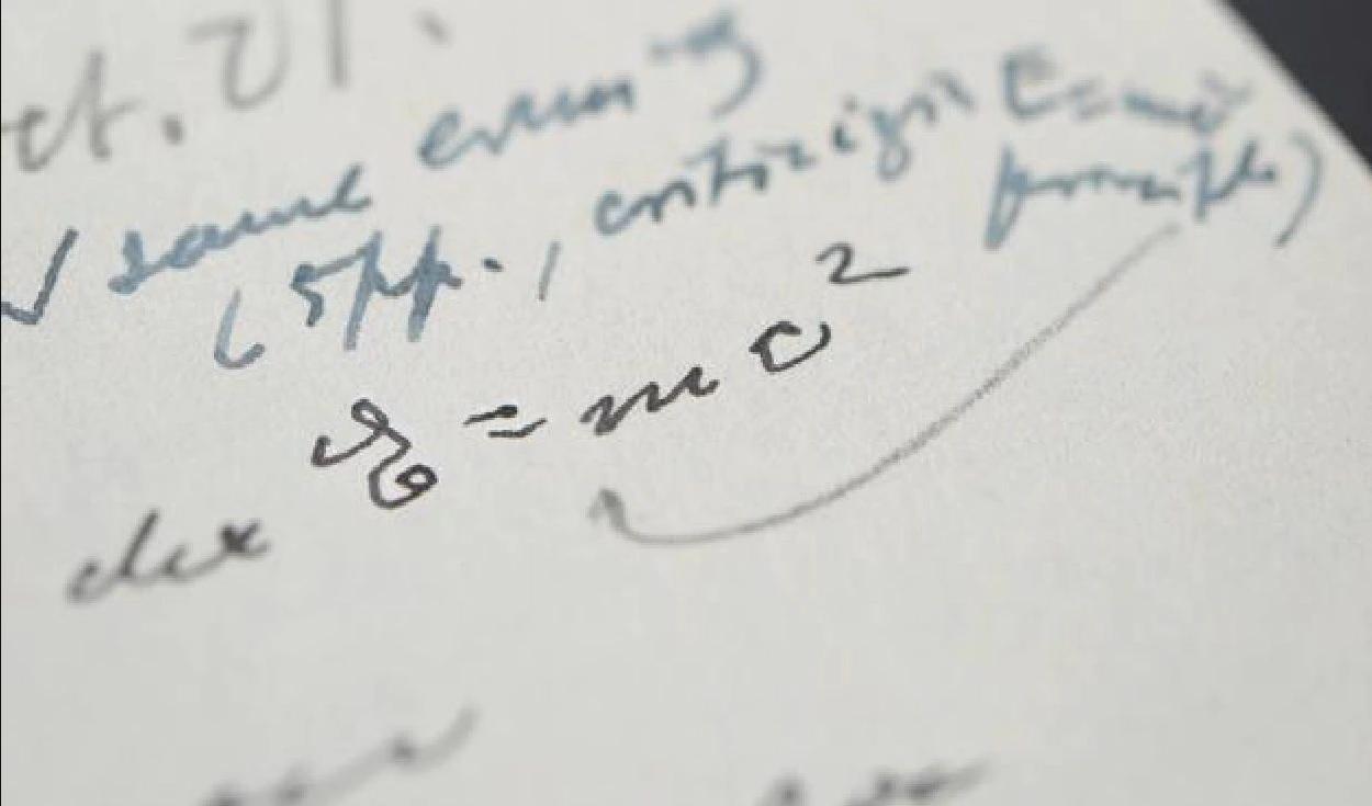 $!La misiva de una página, escrita en alemán y dirigida al físico polaco-estadounidense Ludwik Silberstein.