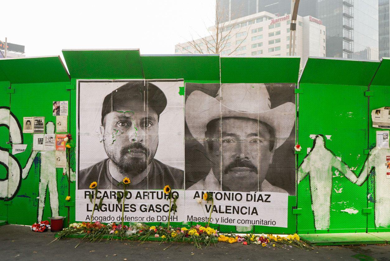$!Familiares de los defensores desaparecidos realizaron una manifestación en la Glorieta de las y los desaparecidos, en la Ciudad de México, el 22 de enero de 2023.