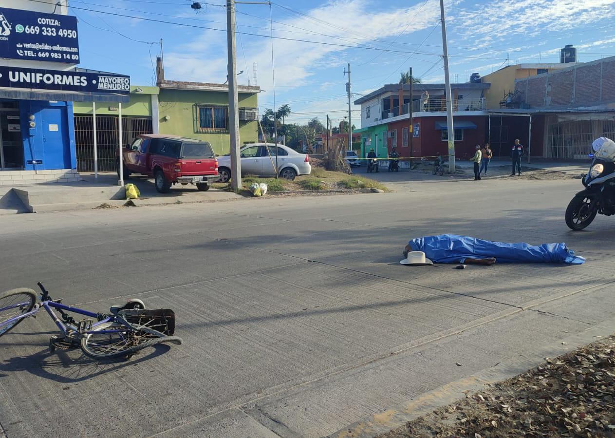 $!Arrollan a adulto mayor en bicicleta y muere en Mazatlán
