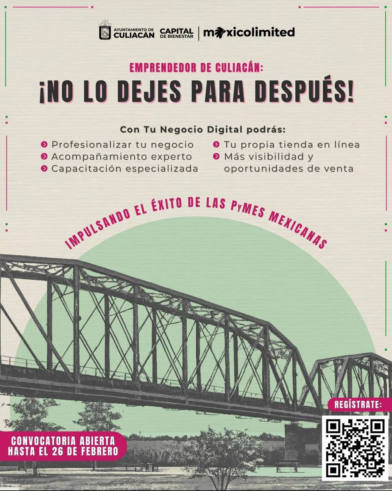 $!Ofrece Gobierno de Culiacán becas del 100% para el programa ‘Tu Negocio Digital’