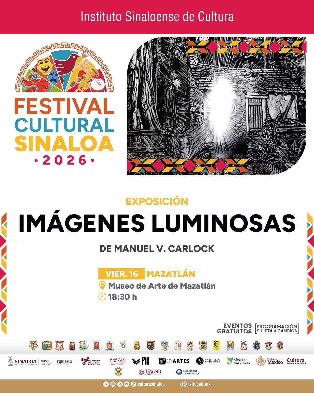 $!El Museo de Arte de Mazatlán abre sus puertas a “Imágenes Luminosas”, muestra del artista mazatleco.