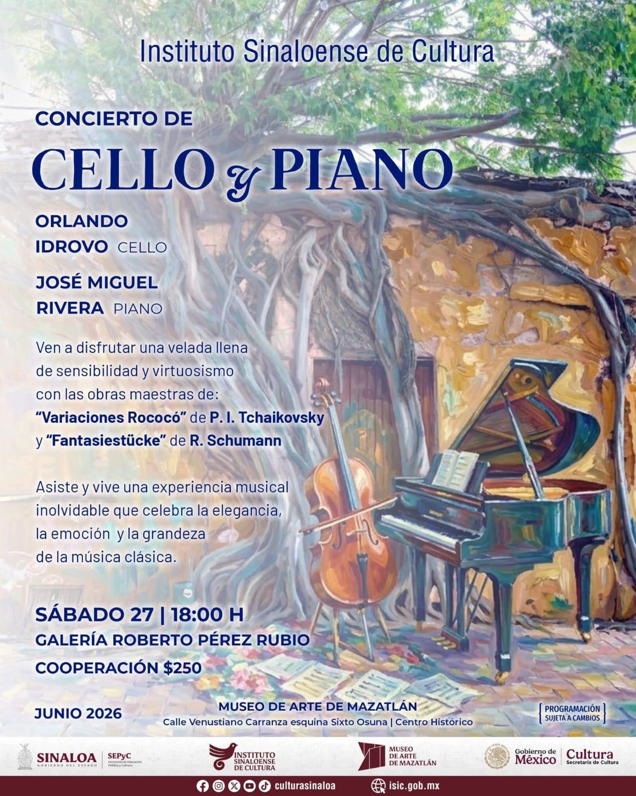 $!La Galería Roberto Pérez Rubio será escenario del concierto que reunirá a los dos destacados intérpretes de la música de cámara.