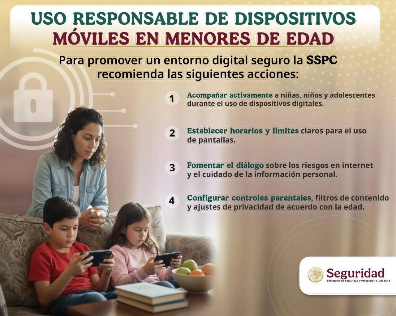 $!SSPC emite sugerencias para el uso responsable de dispositivos digitales por parte de niñas, niños y adolescentes