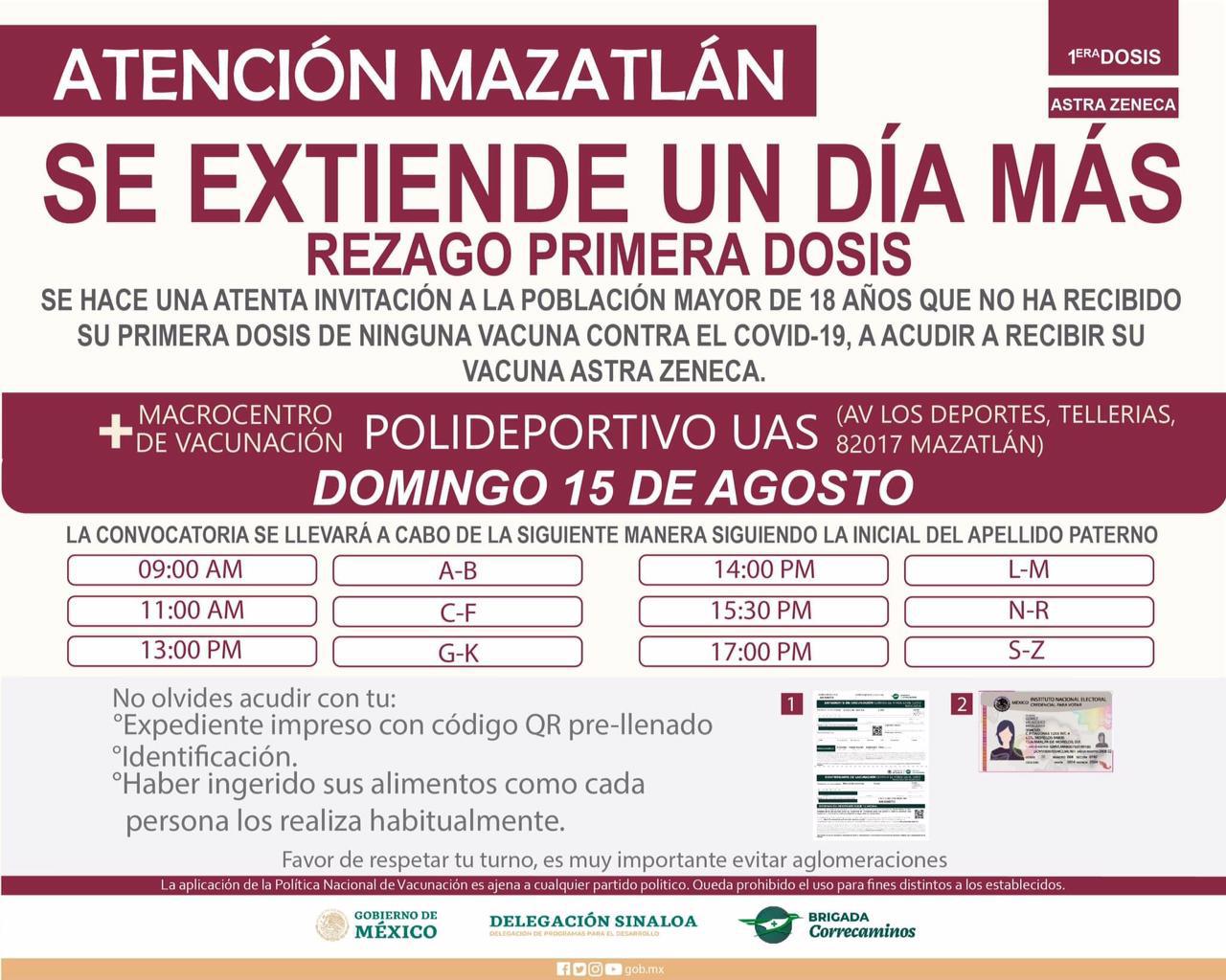 $!Extienden para este domingo jornada de vacunación contra el Covid en Mazatlán; habrá vacunas para todos dice Jaime Montes