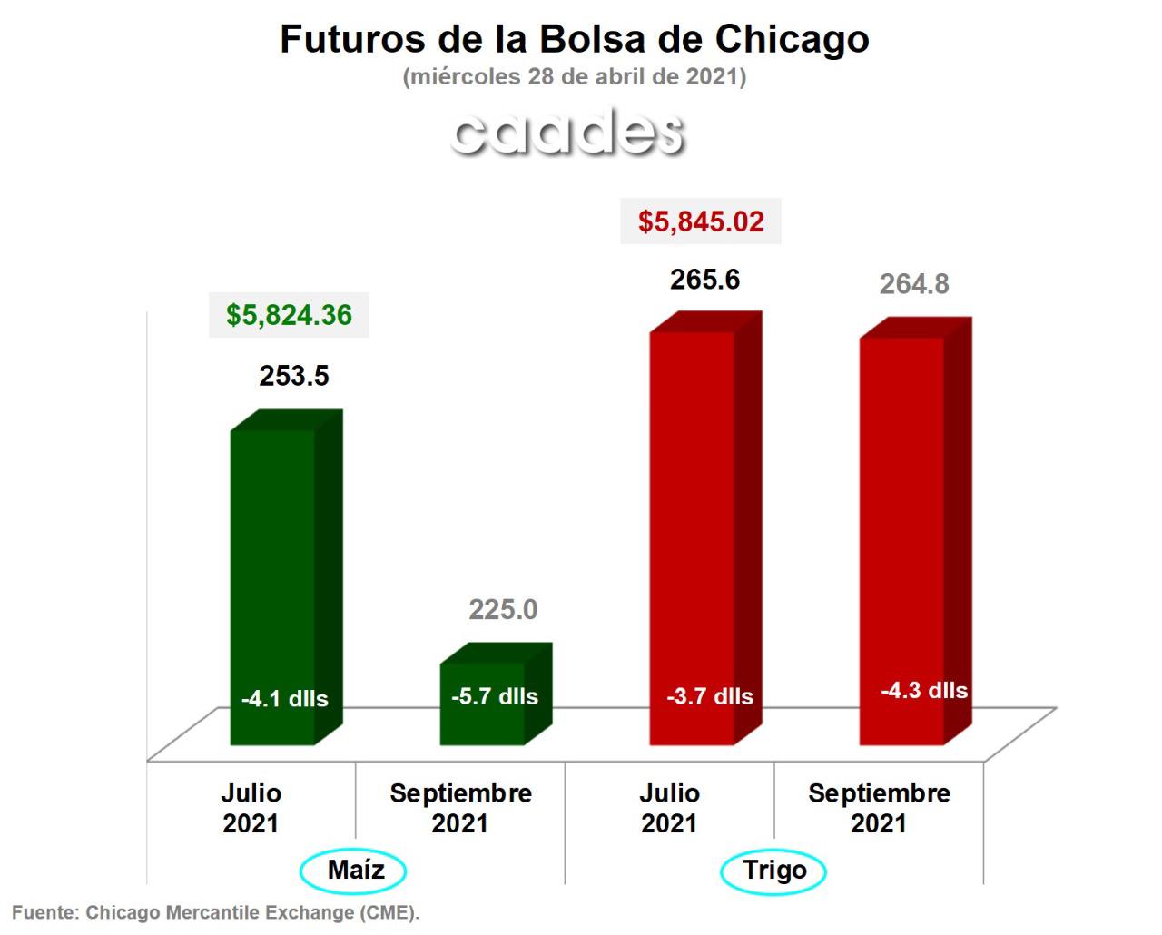 $!Retrocede precio del maíz en la Bolsa de Chicago