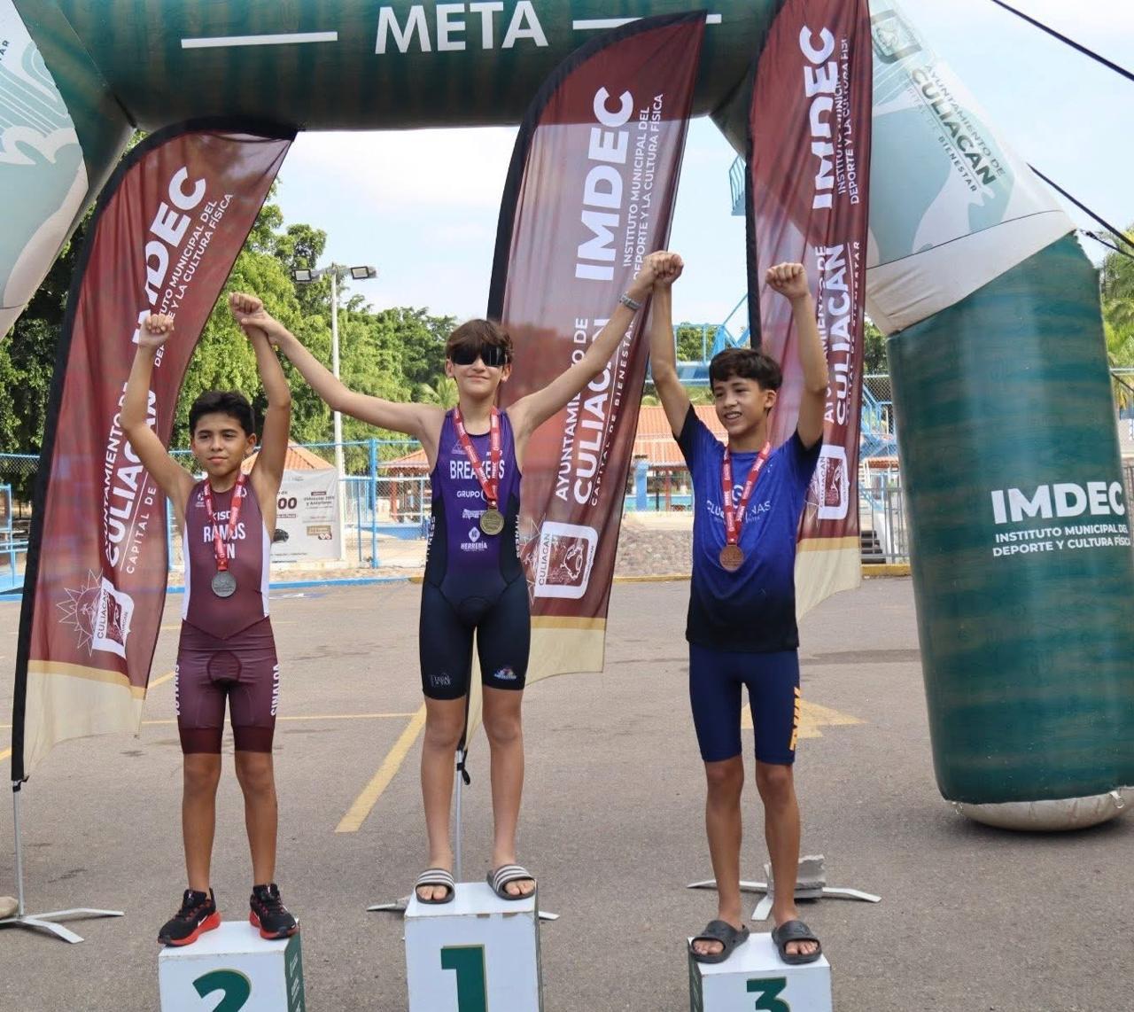 $!Fiesta deportiva en Culiacán: 80 atletas brillan en el Acuatlón 2025 rumbo a la Olimpiada Conade