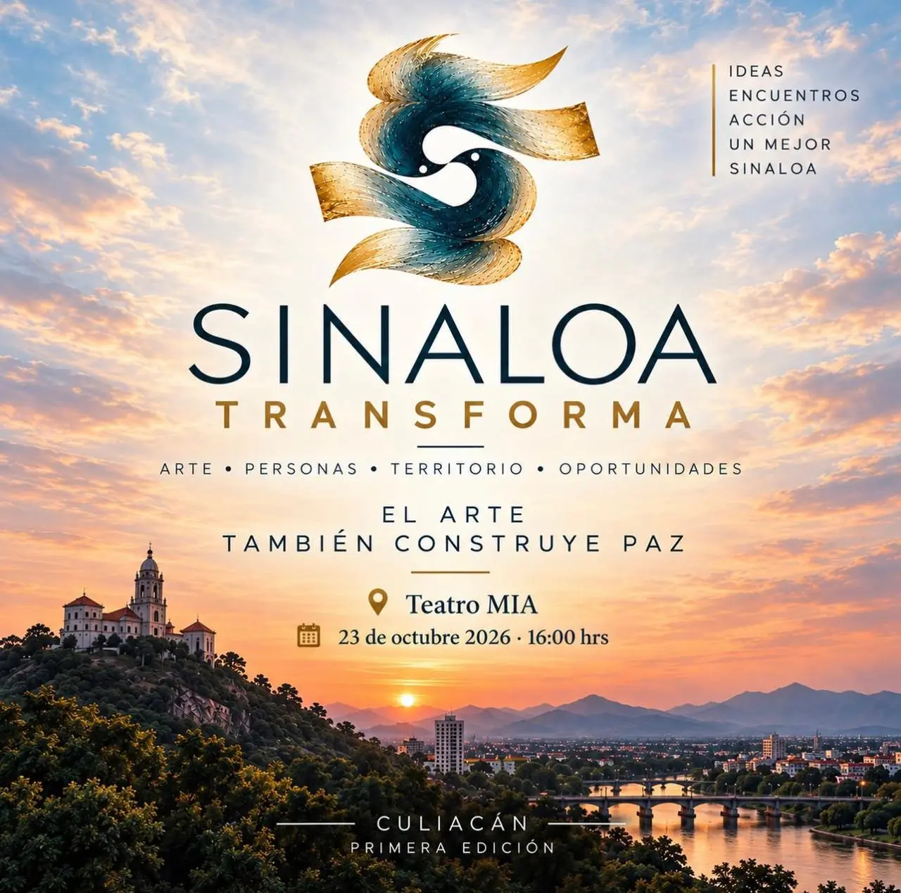 $!Invitan a encuentro para impulsar la paz a través del arte y la cultura en Sinaloa