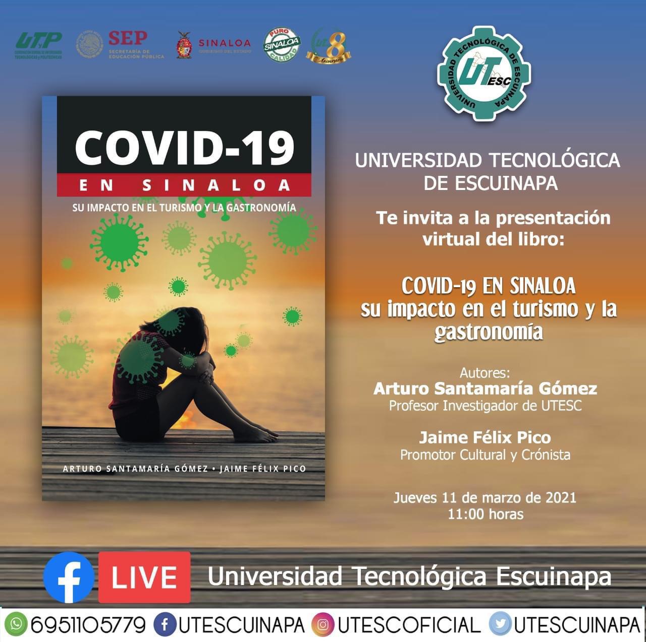 $!Arturo Santamaría presentará en Escuinapa libro sobre el Covid-19