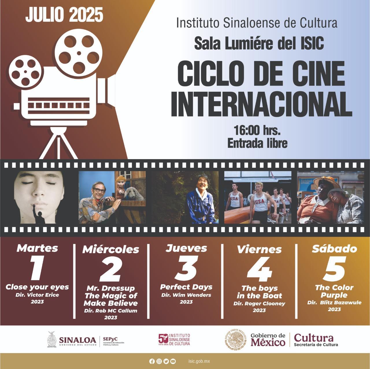 $!Las cintas se exhibirán del 1 al 5 de julio.