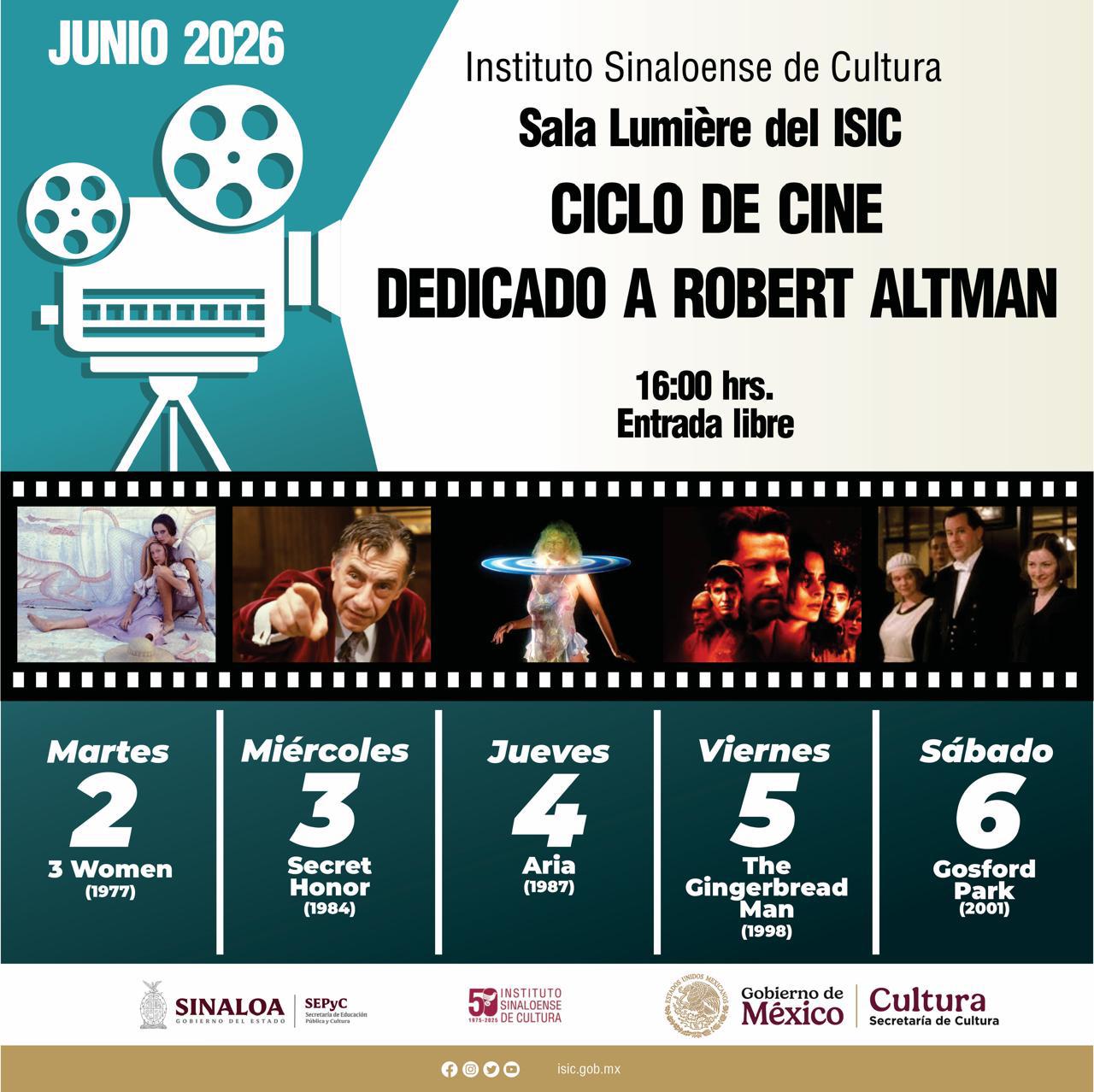 $!Cinco películas de Robert Altman se proyectarán esta semana en la Sala Lumère.